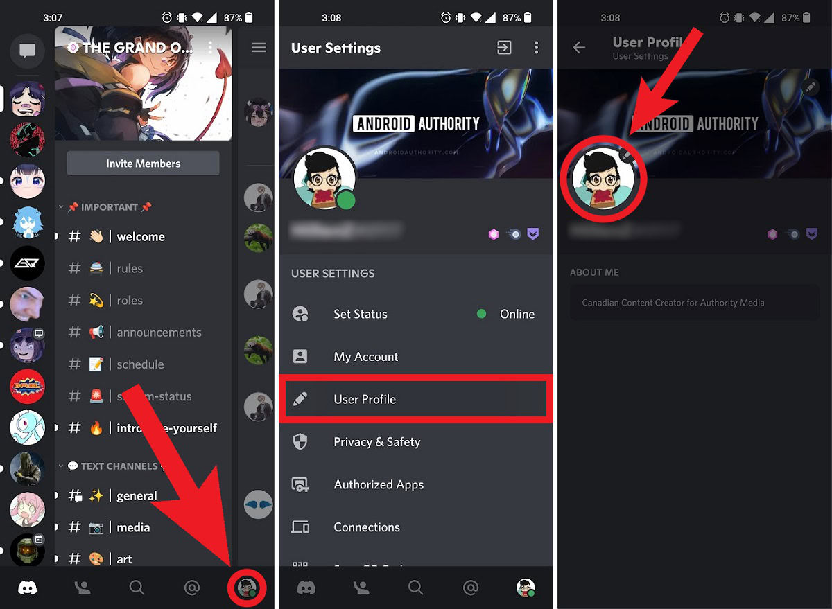 Wallpaper #GGg1GpMBSpphPi3-_hvw79 How to Change Your Profile Picture on Discord Android Authority