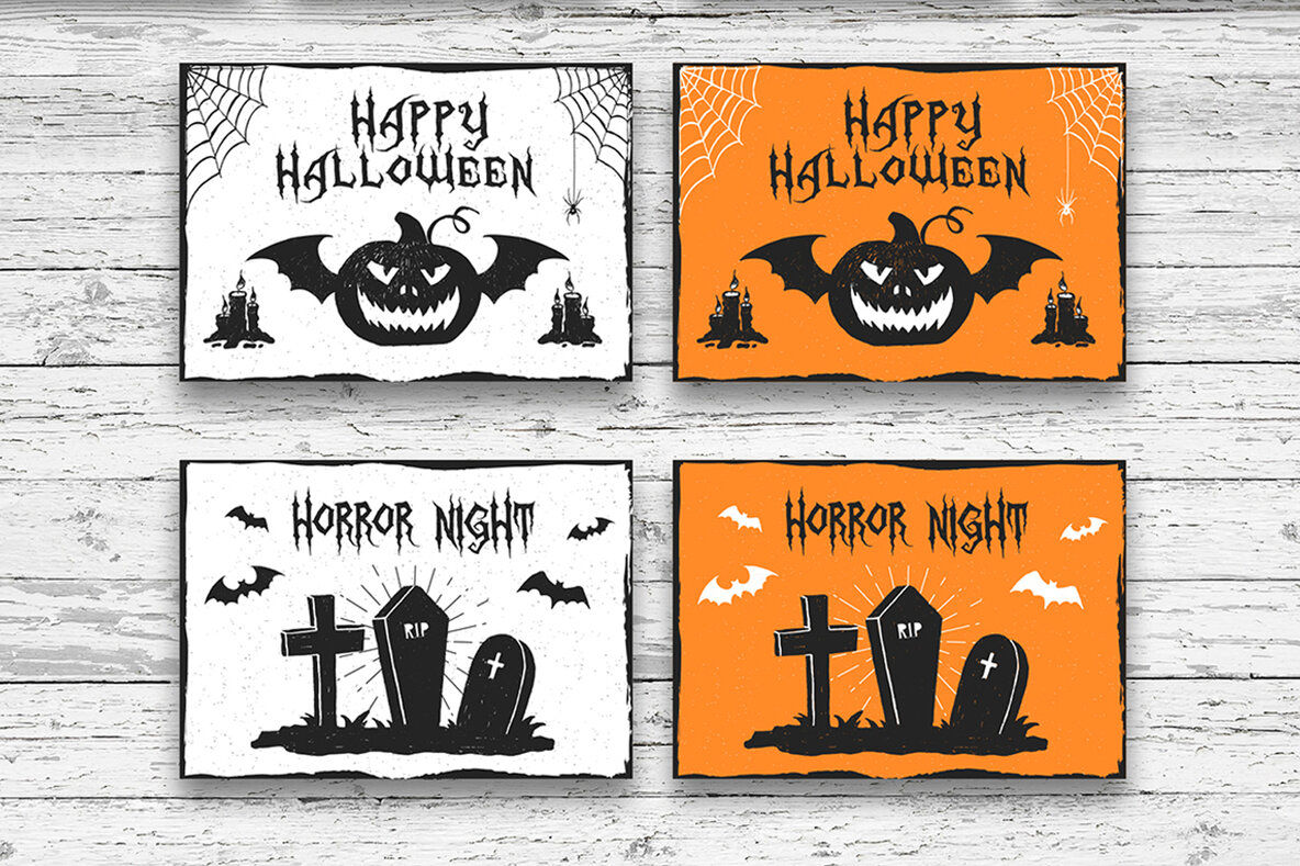 Wallpaper #ITHVNZMB5zzyi_yYzVif150 20 Halloween Greeting Card Designs Graphics Youworkforthem