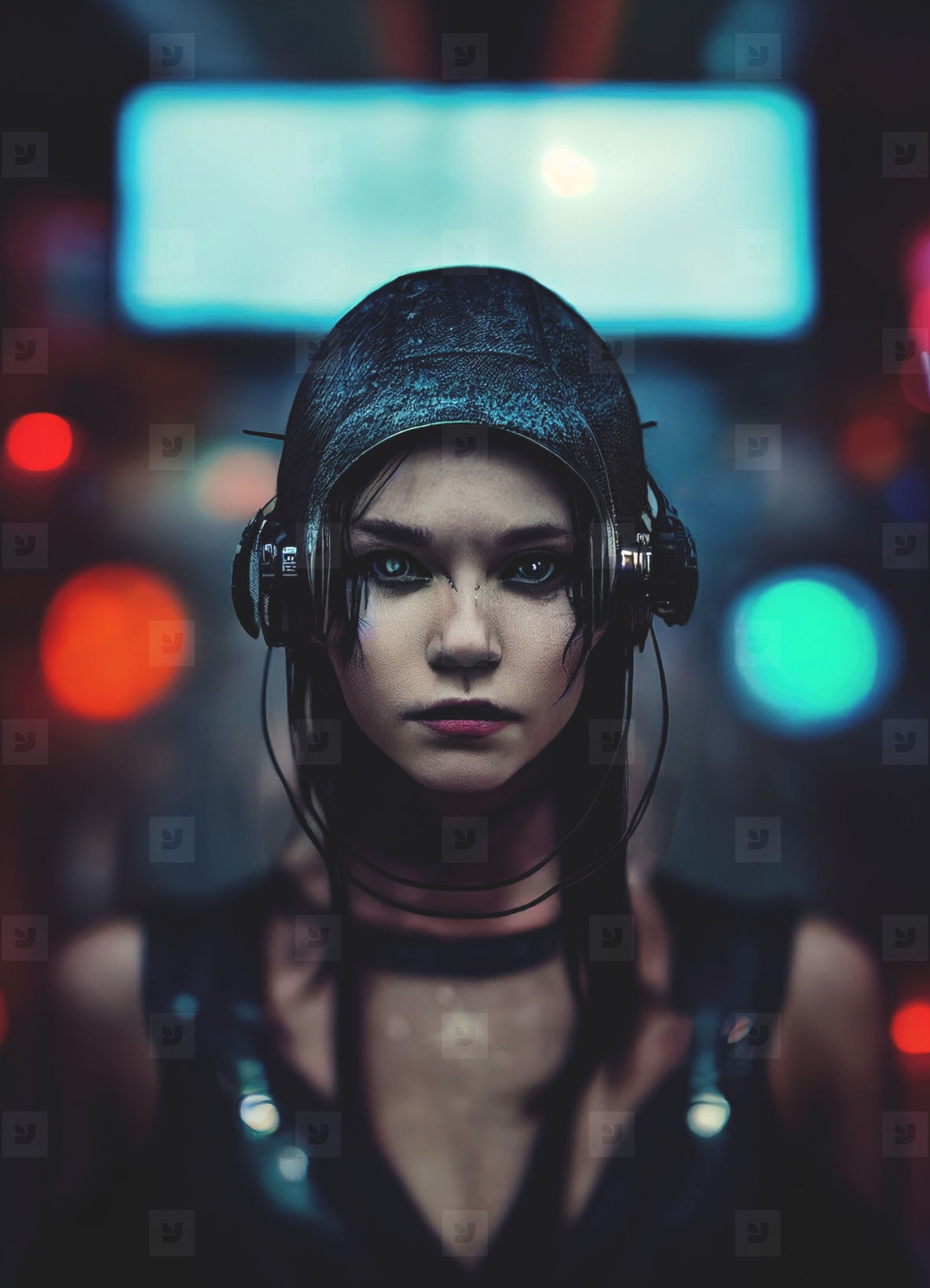 Wallpaper #JXNhhI4BFI5NbQksOB0z54 Female Cyberpunk Portrait 20 Stock Photo 263033 Youworkforthem
