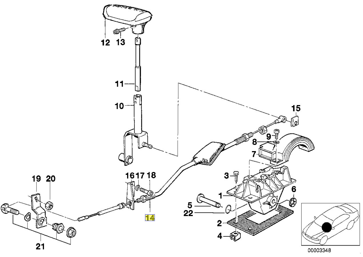 Wallpaper #WRnbGI8BtGB6xQ78JXKH36 BMW Series 5 E34 Auto Gearbox Selector Cable 1422342 eBay