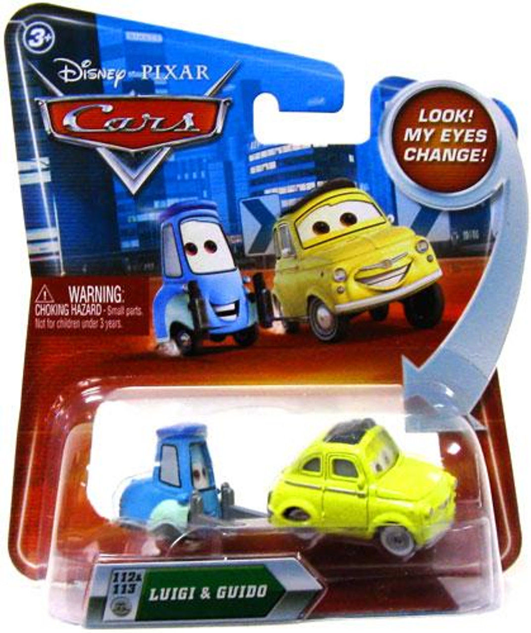 Wallpaper #7gAy7I4BSdW8dNouYBNS42 Disney Cars Lenticular Eyes Series 2 Luigi Guido 155 Diecast Car Mattel