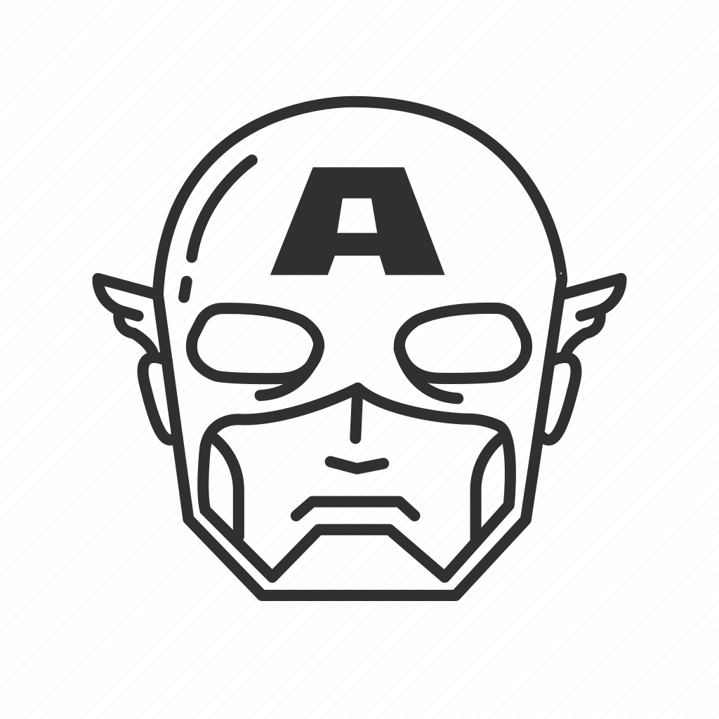 Wallpaper #WkVYno4B7YBJg1BVY6Ib49 Captain America Line Art