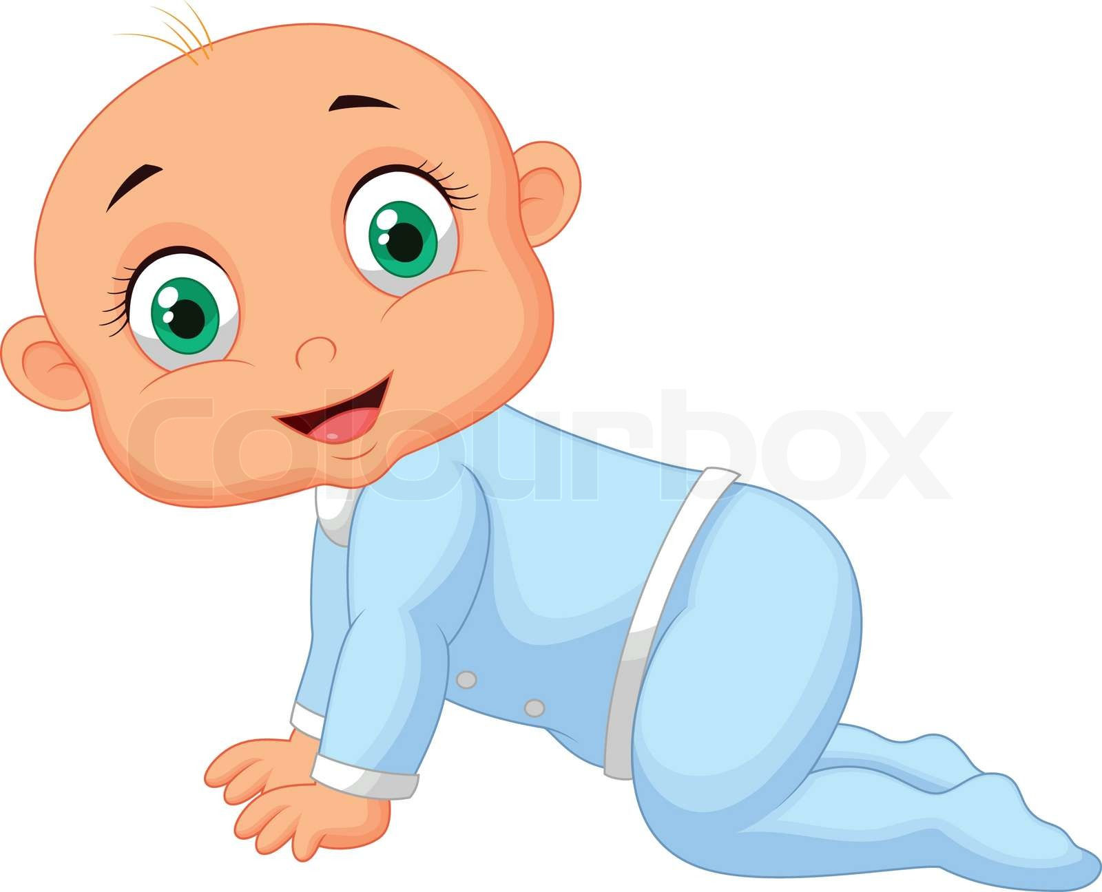Wallpaper #vmczCZMBSpphPi3-o86c32 Crawling Baby Boy Cartoon Stock Vector Colourbox
