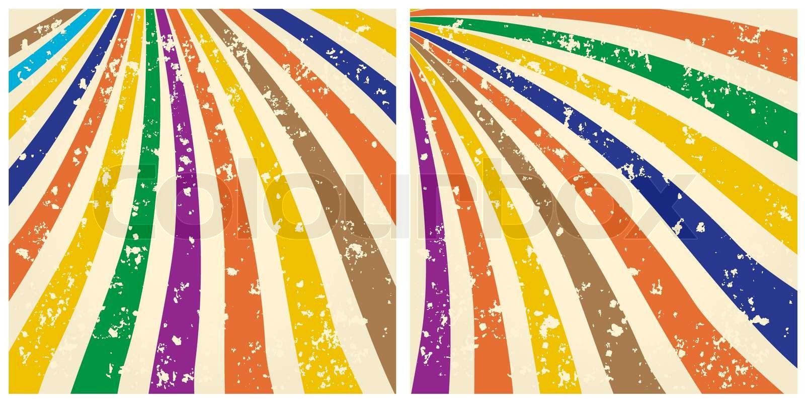 Wallpaper #Xj9NPJMBLiIJ4c9O-pG7139 Rainbow Retro Background Stock Vector Colourbox