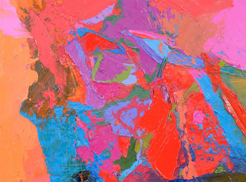 Wallpaper #SWeu7pIBSpphPi3-HV6n123 Abstract Expressionist Painting by Jean Sampson Pushing Color at