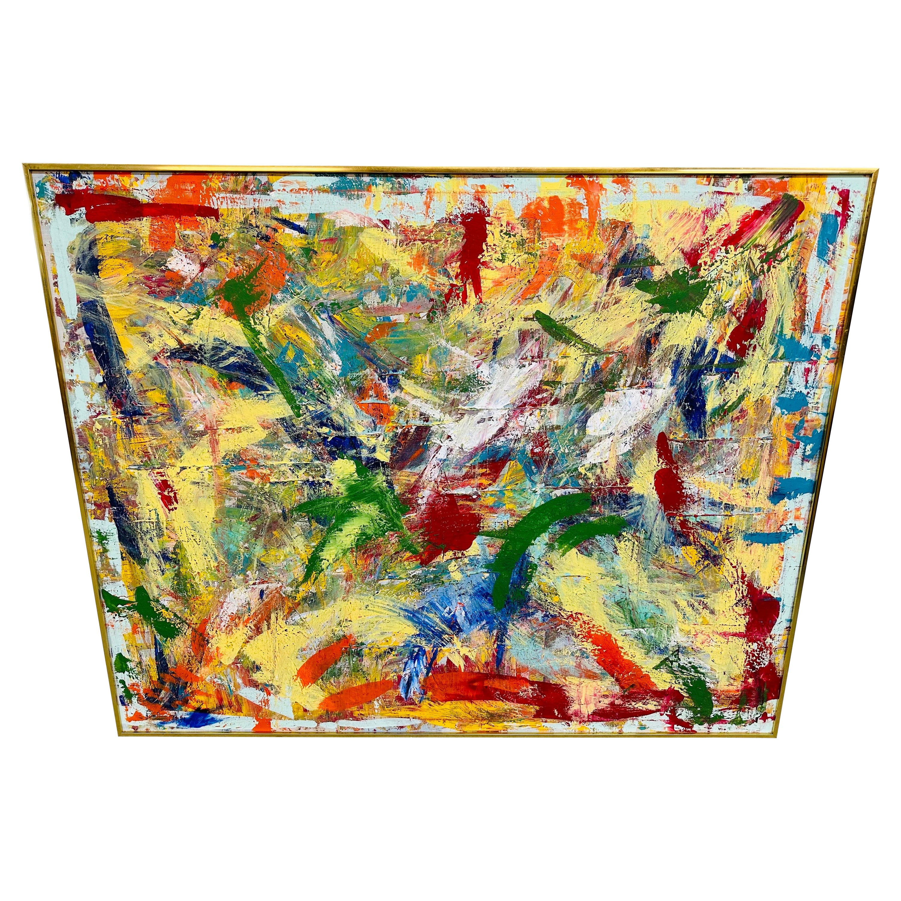 Wallpaper #SWeu7pIBSpphPi3-HV6n209 Abstract Expressionist Painting by Jean Sampson Pushing Color at