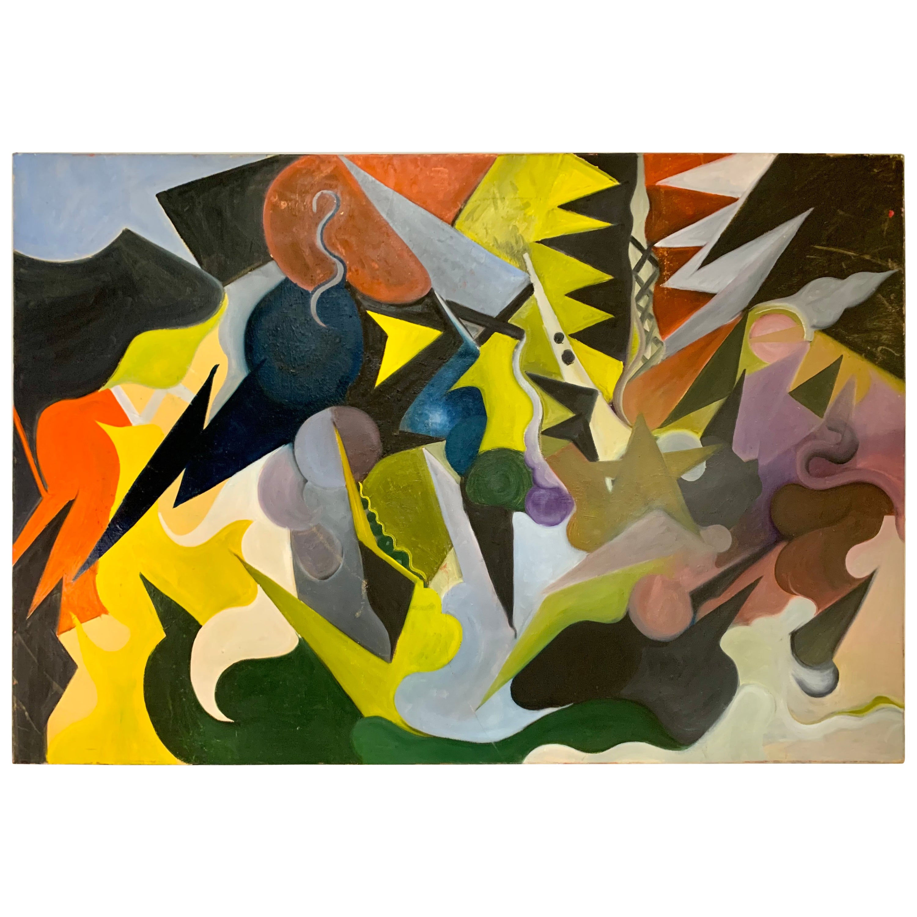 Wallpaper #TxW4uo4BmMigT4UndFYM11 Large Abstract Oil Painting by Patrick Kelly 1961 at 1stdibs
