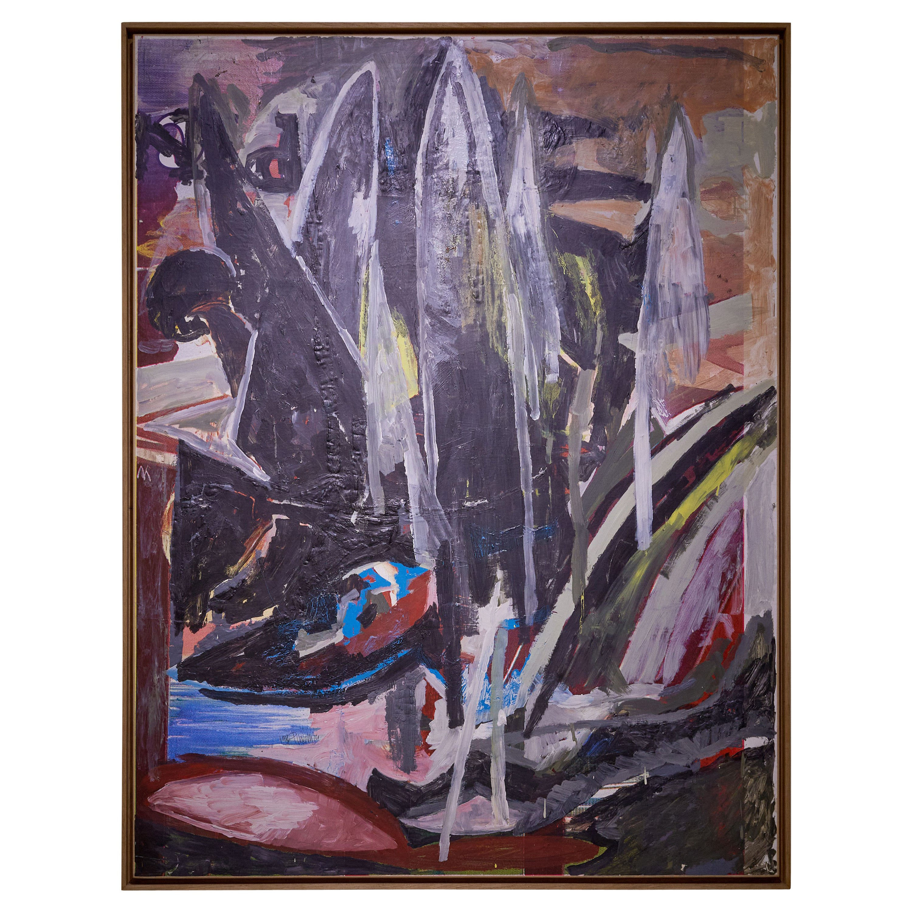 Wallpaper #SWeu7pIBSpphPi3-HV6n207 Abstract Expressionist Painting by Jean Sampson Pushing Color at