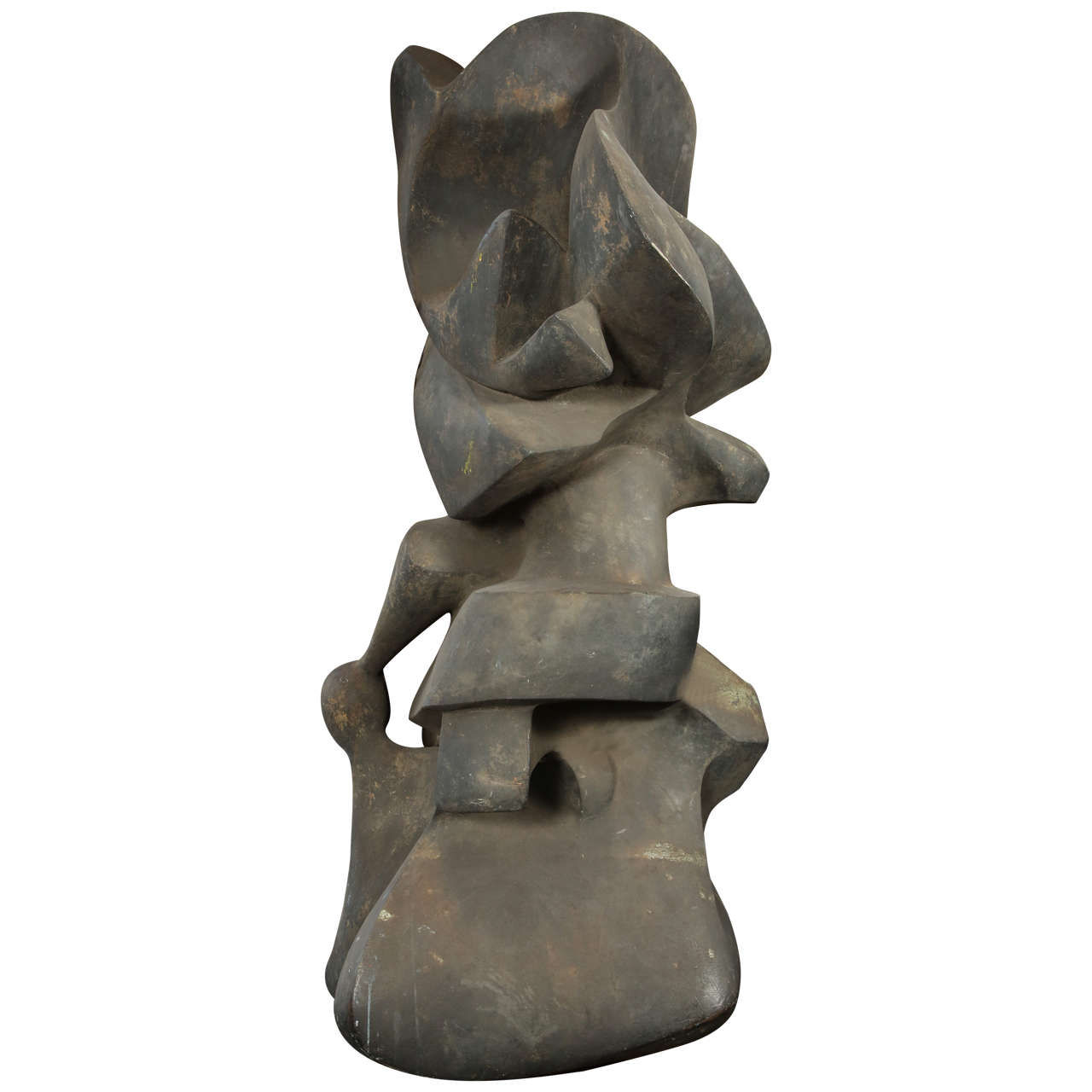 Wallpaper #i2hpFpMBSpphPi3-fwvy45 Large Bronze Abstract Sculpture Signed Firschein for Sale at 1stdibs
