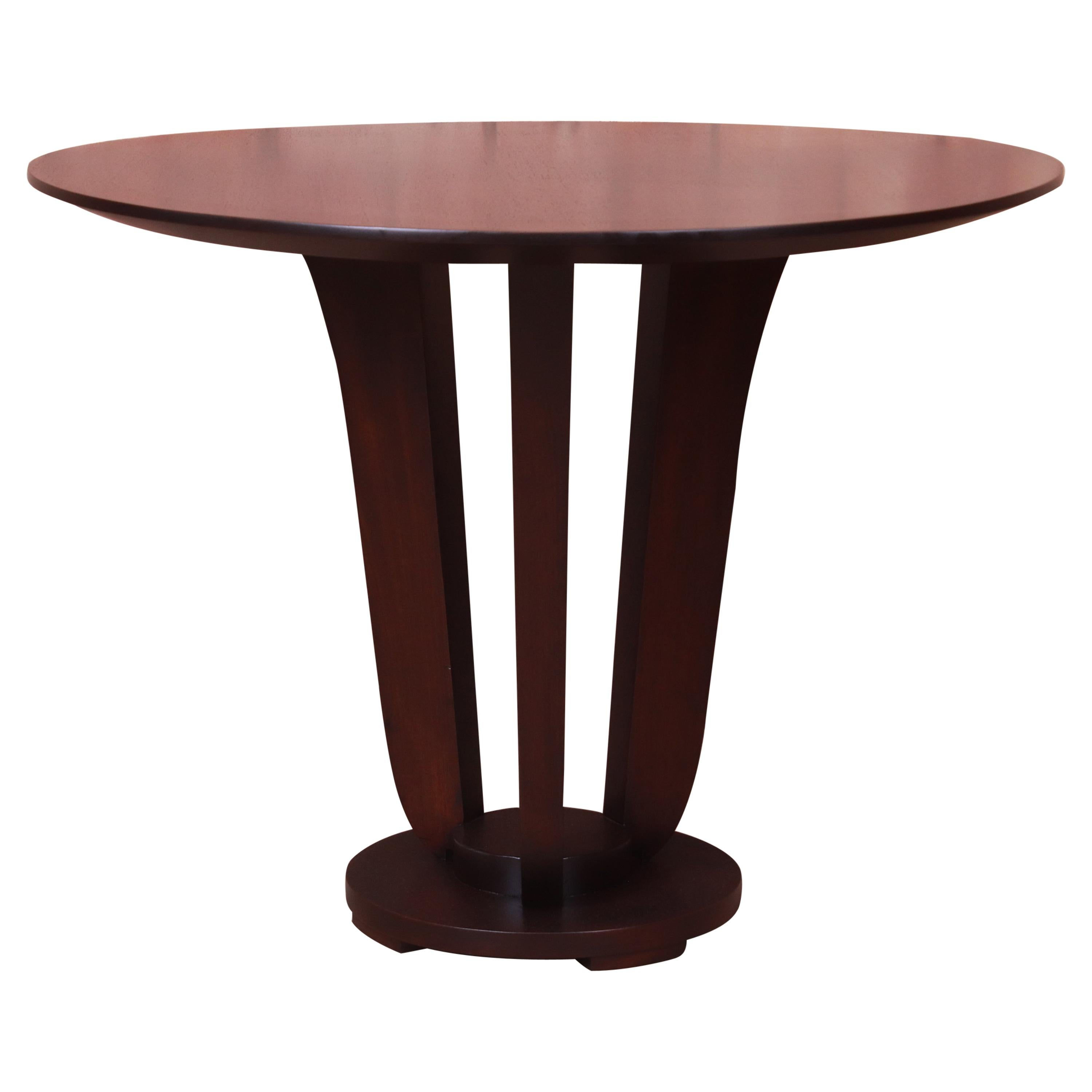 Wallpaper #7B0HLZMBlOZrFDOkWM3S557 Barbara Barry for Baker Dark Mahogany Round Pedestal Dining Table