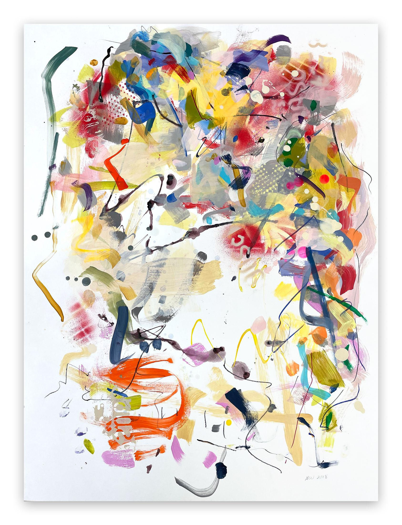 Wallpaper #SWeu7pIBSpphPi3-HV6n116 Gina Werfel Fragment Abstract Expressionism Painting for Sale at