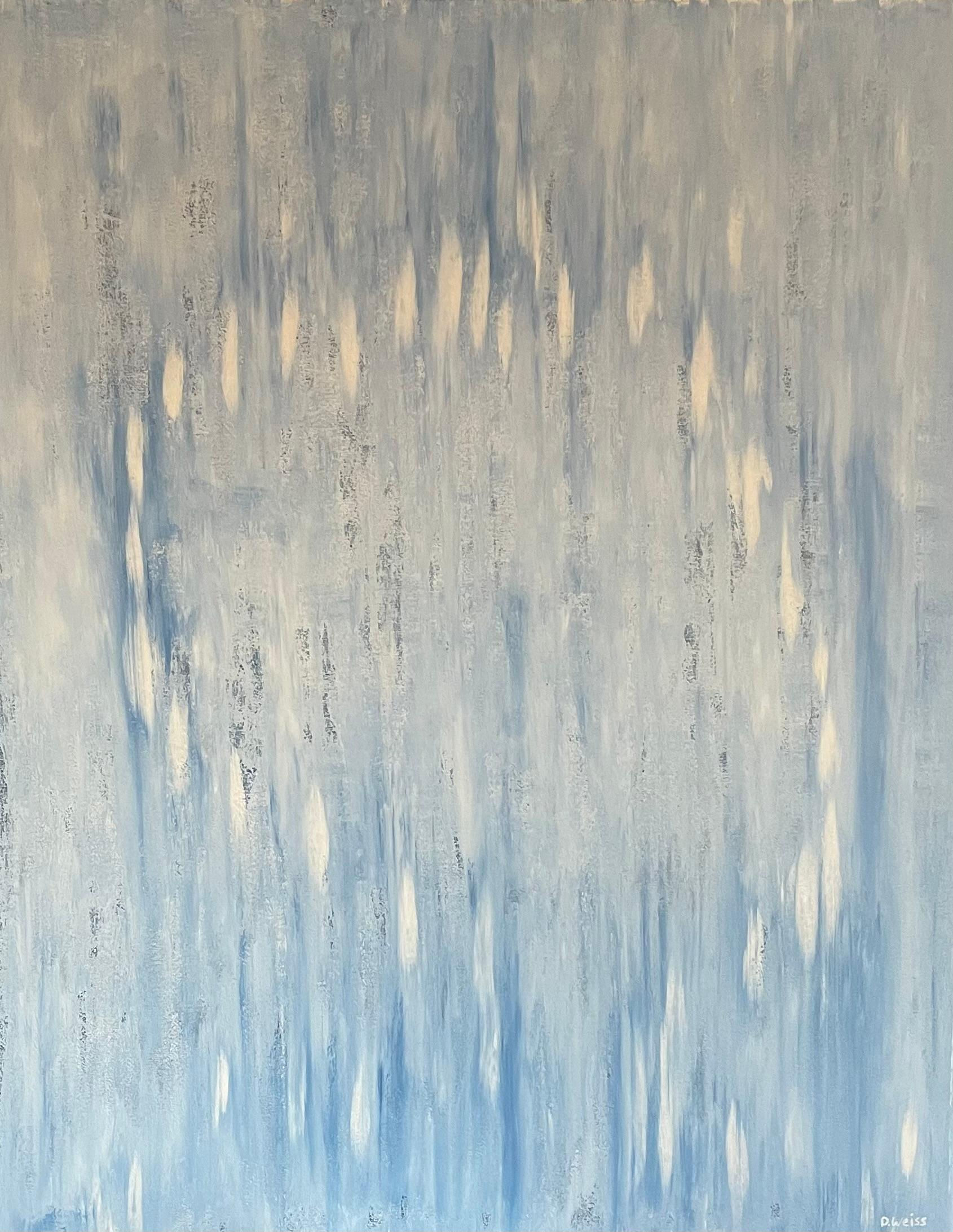 Wallpaper #2nfdKJMB-pgBXx60O6vY174 David Weiss Easy Does It Abstract Blue Acrylic on Canvas for Sale