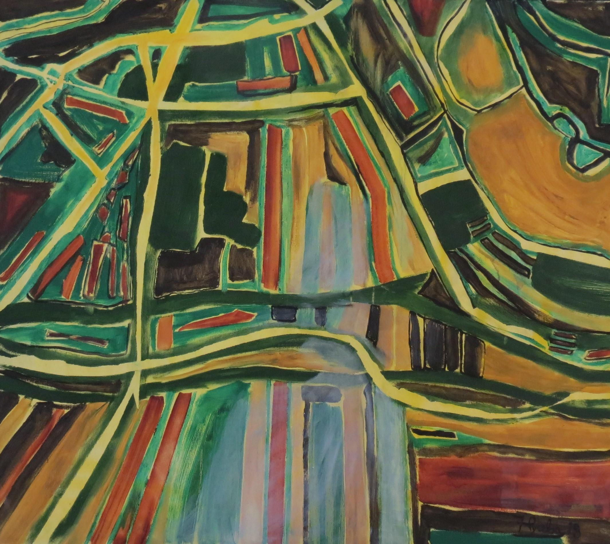 Wallpaper #BGcL6JIBSpphPi3-SDu_182 Nina Ruseva Street Abstract Painting Canvas Colours Red Green Blue