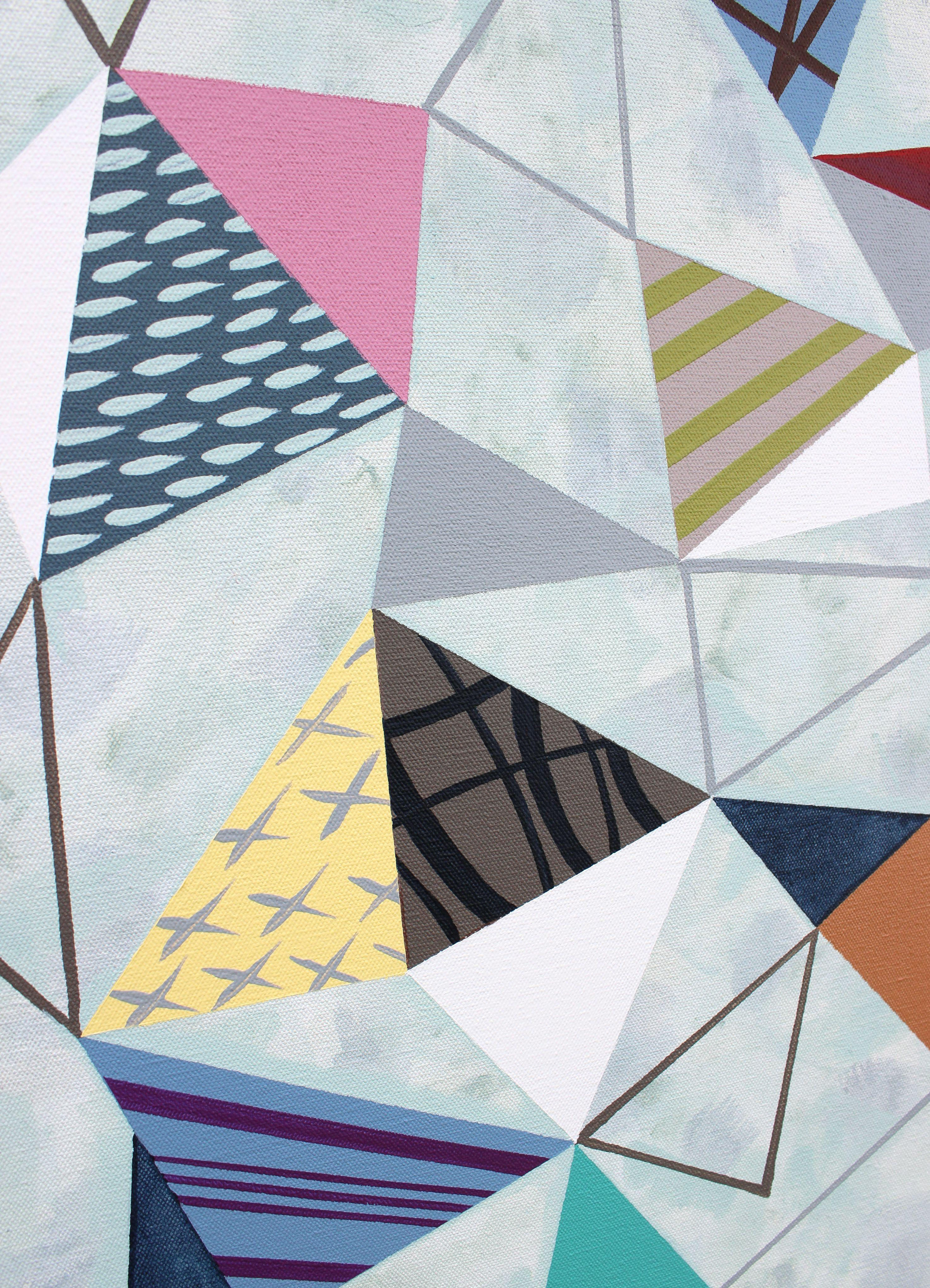 Wallpaper #Or7nKZMByHDW_7MSm2gO17 Lucie Jirku Triangles 7 Painting Acrylic on Canvas for Sale at