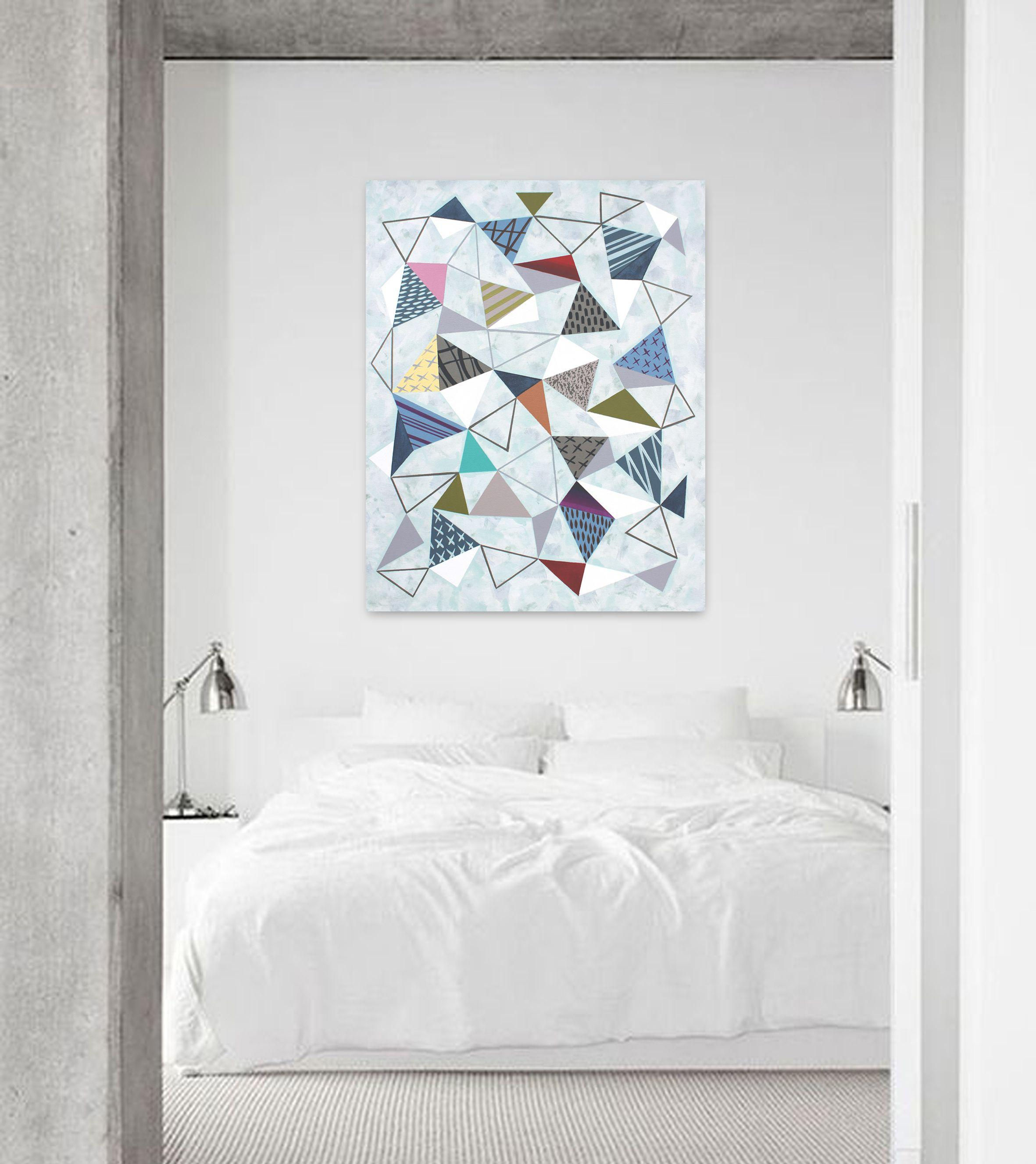 Wallpaper #Or7nKZMByHDW_7MSm2gO9 Lucie Jirku Triangles 7 Painting Acrylic on Canvas for Sale at