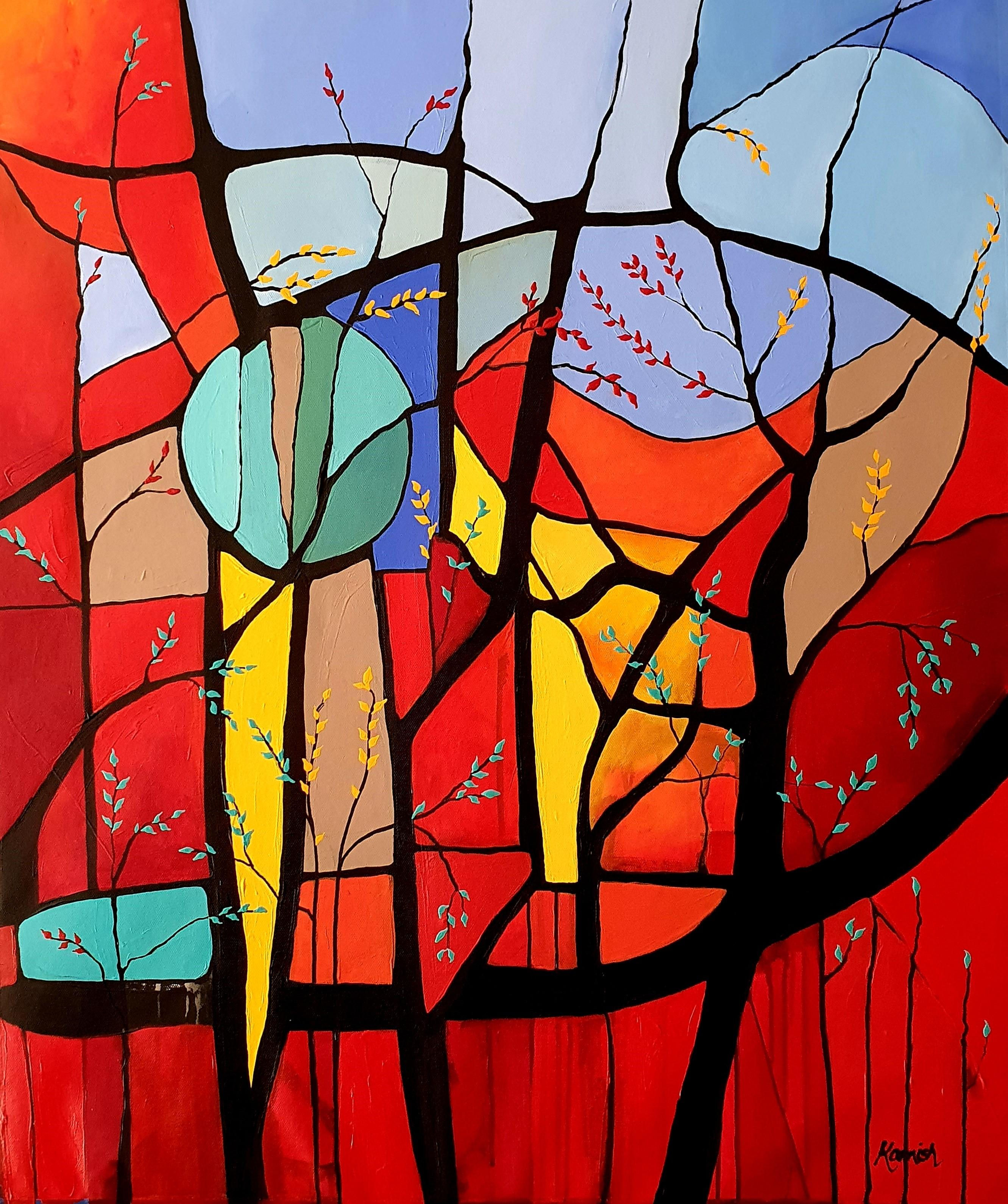 Wallpaper #SWeu7pIBSpphPi3-HV6n203 Karnish Art Abstract Expressionist Painting Colorful Investment