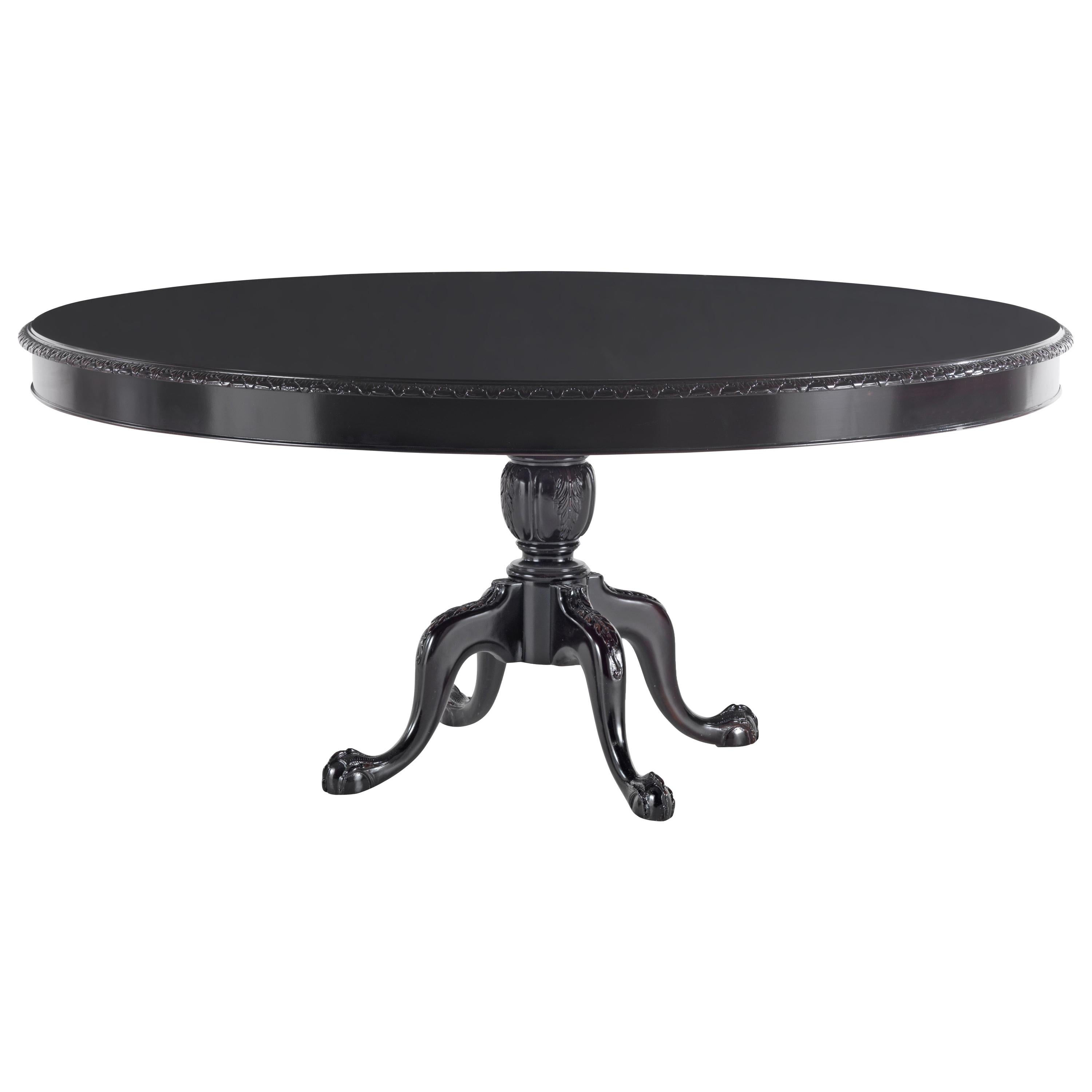 Wallpaper #7B0HLZMBlOZrFDOkWM3S98 Holly Hunt Trice Round Dining Table in Walnut Dusk Finish at 1stdibs