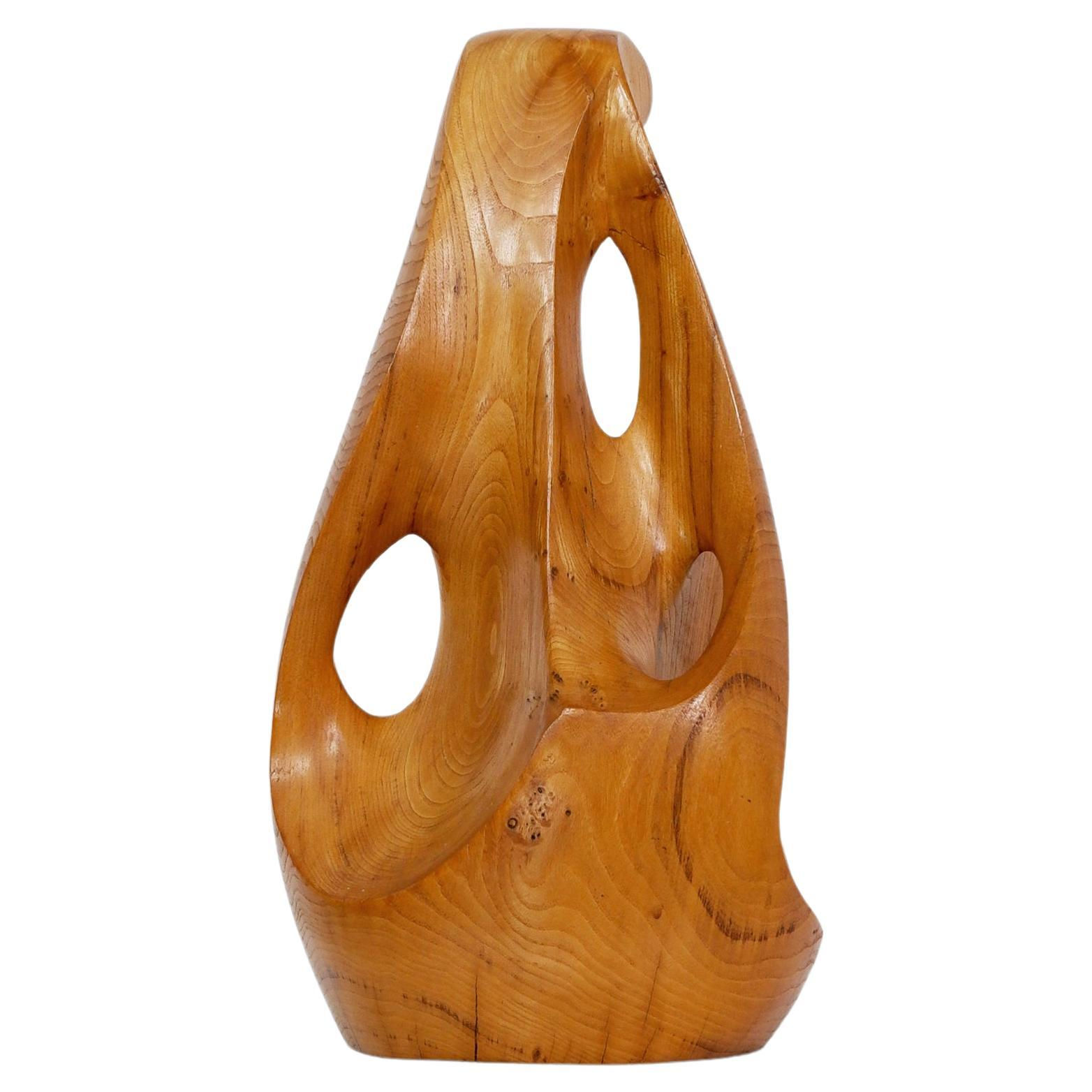 Wallpaper #i2hpFpMBSpphPi3-fwvy53 Large Abstract Elm Wooden Totem Sculpture by R Vant Zelfde 1970s for