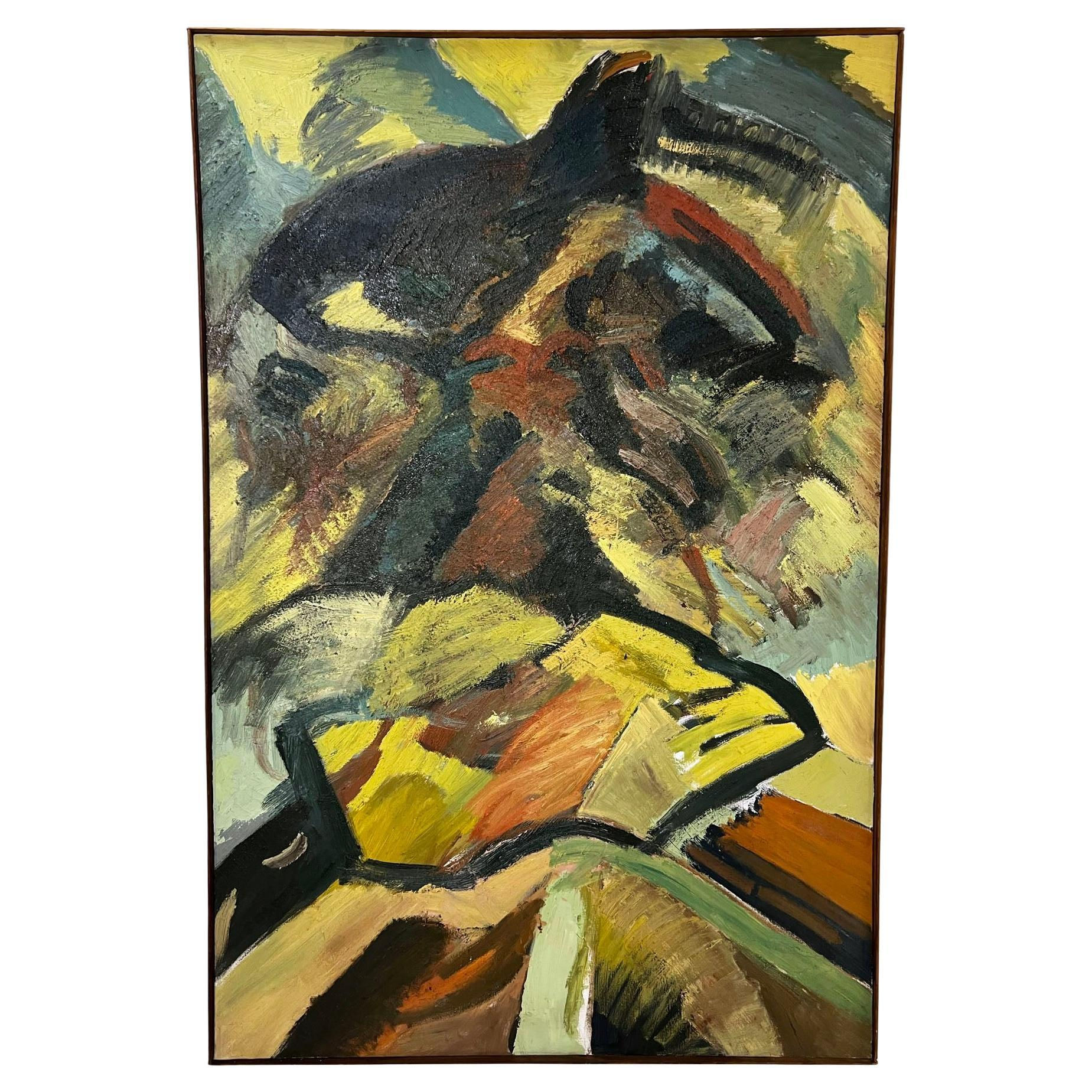 Wallpaper #SWeu7pIBSpphPi3-HV6n217 Abstract Expressionist Painting by Jean Sampson Pushing Color at