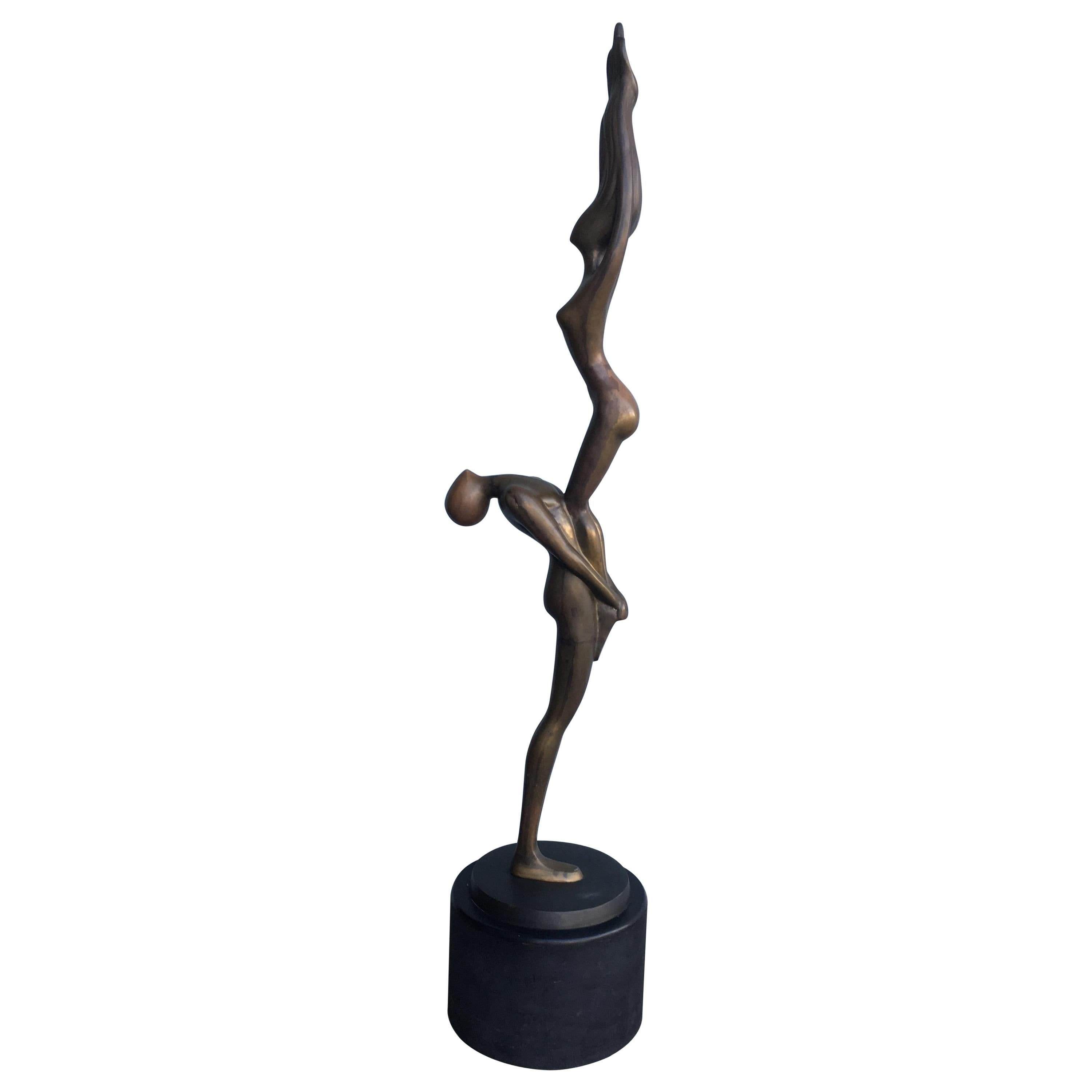 Wallpaper #i2hpFpMBSpphPi3-fwvy28 Large Black Face Body Abstract Sculpture on Walnut Base at 1stdibs