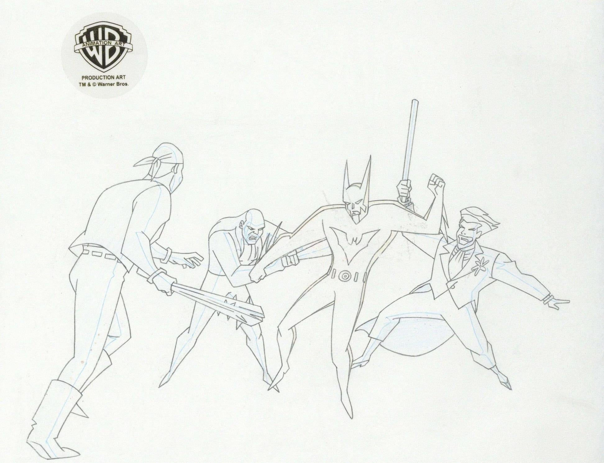 Wallpaper #OzWFk5cBk_lpvpalk5YD20 DC Comics Studio Artists Batman Beyond Original Production Drawing