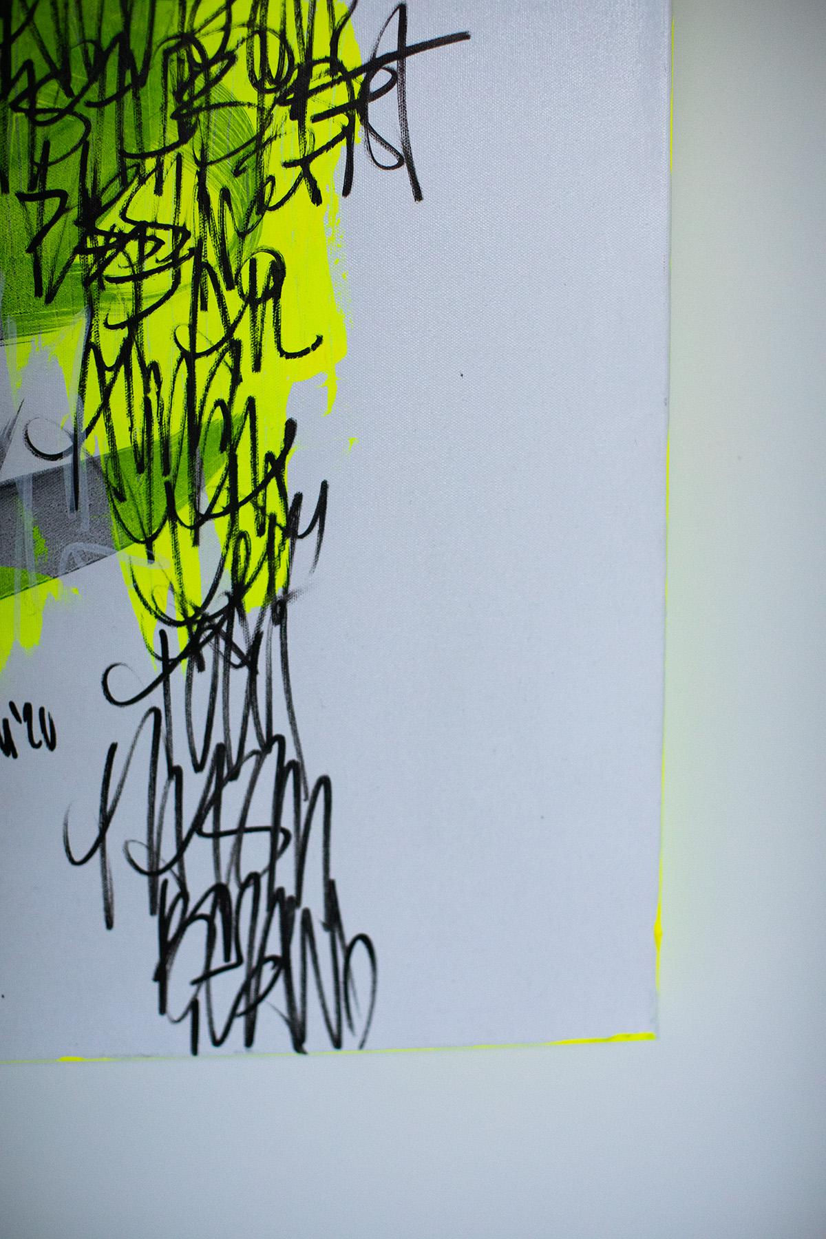 Wallpaper #U7gq25IBJvJKYCmEGfWT209 Addison Jones Contemporary Art Yellow Neon Painting Graffiti Art