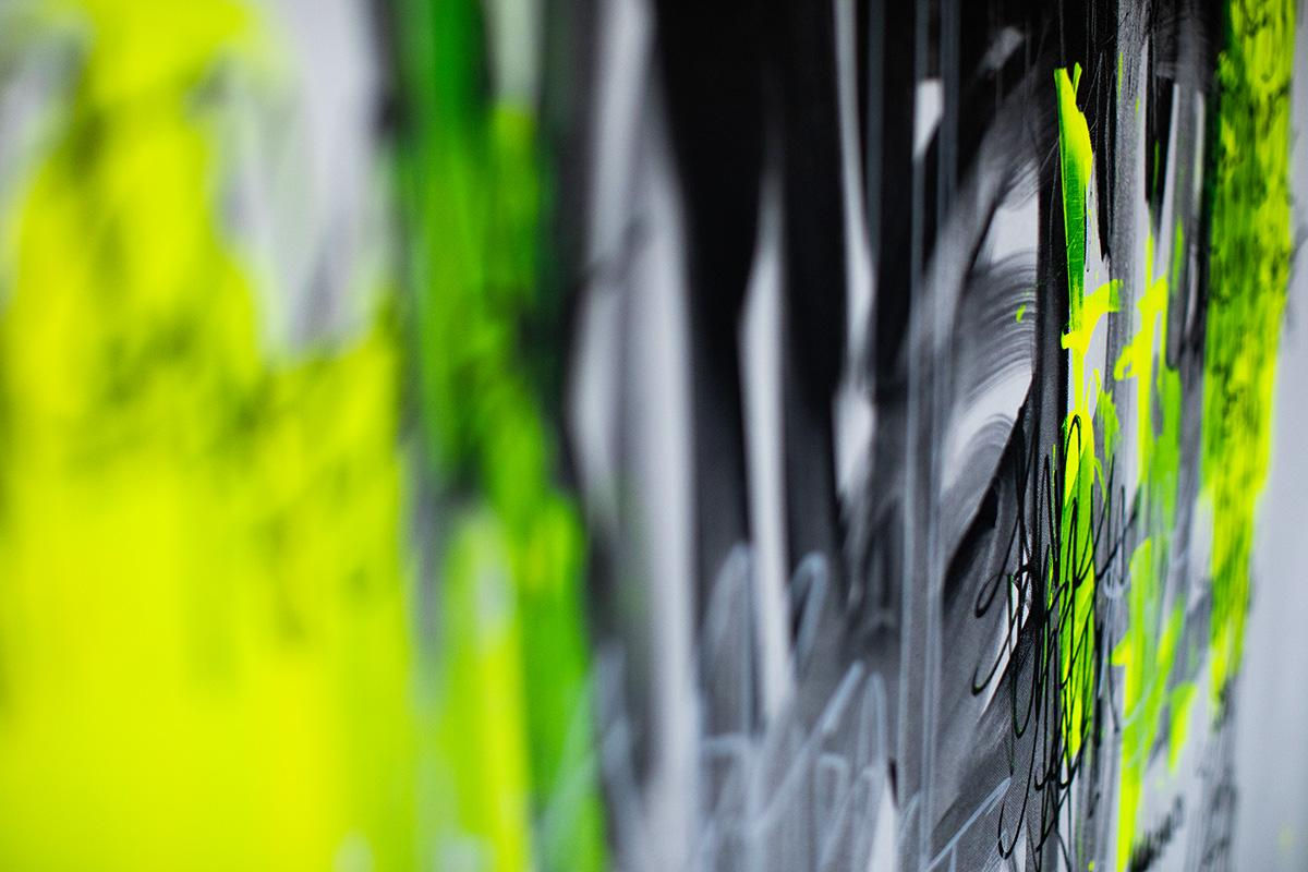 Wallpaper #U7gq25IBJvJKYCmEGfWT177 Addison Jones Contemporary Art Yellow Neon Painting Graffiti Art
