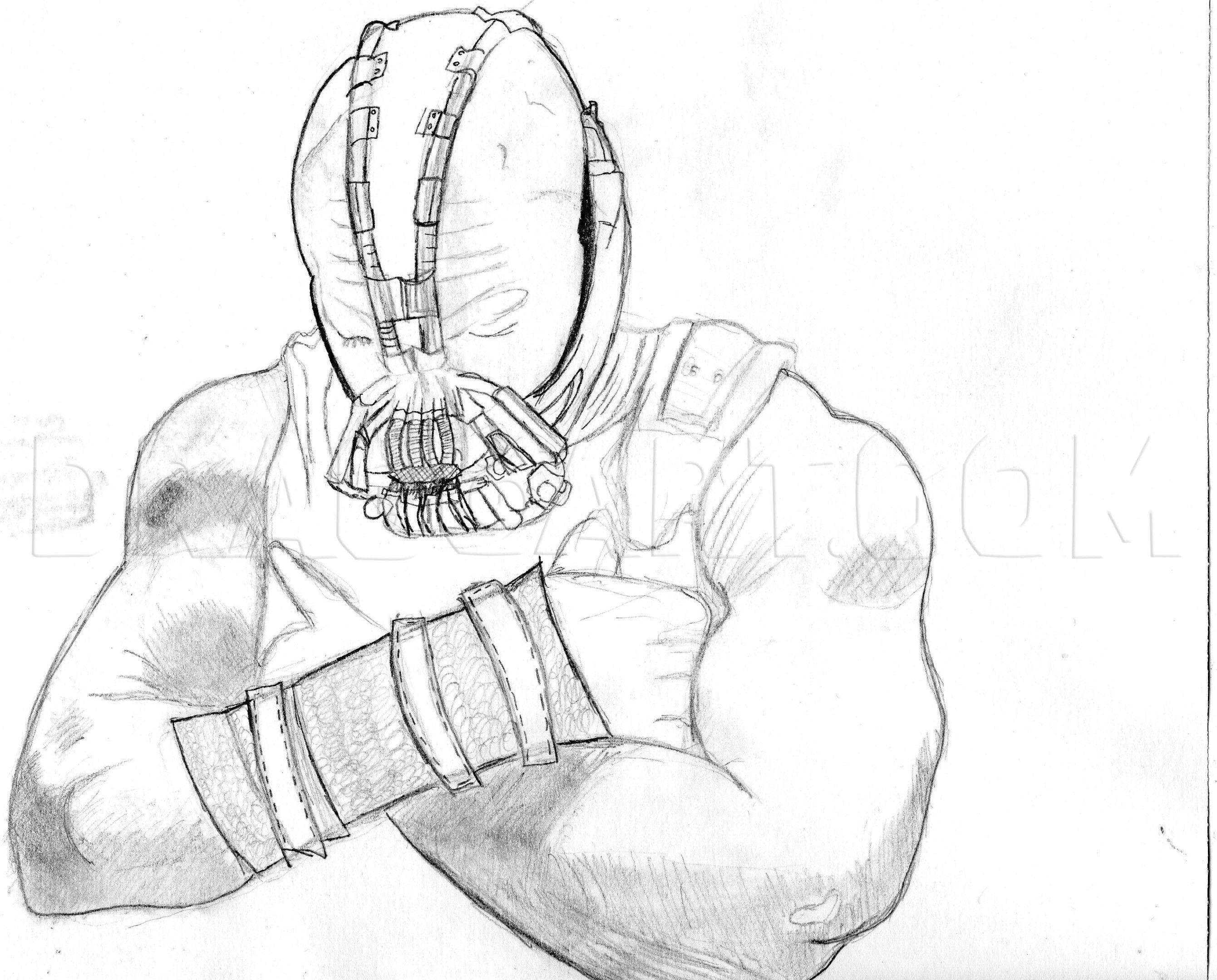 Wallpaper #X3108Y4Bnwiau_P6kAkw58 How to Draw Bane from the Dark Knight Rises Step by Step Drawing