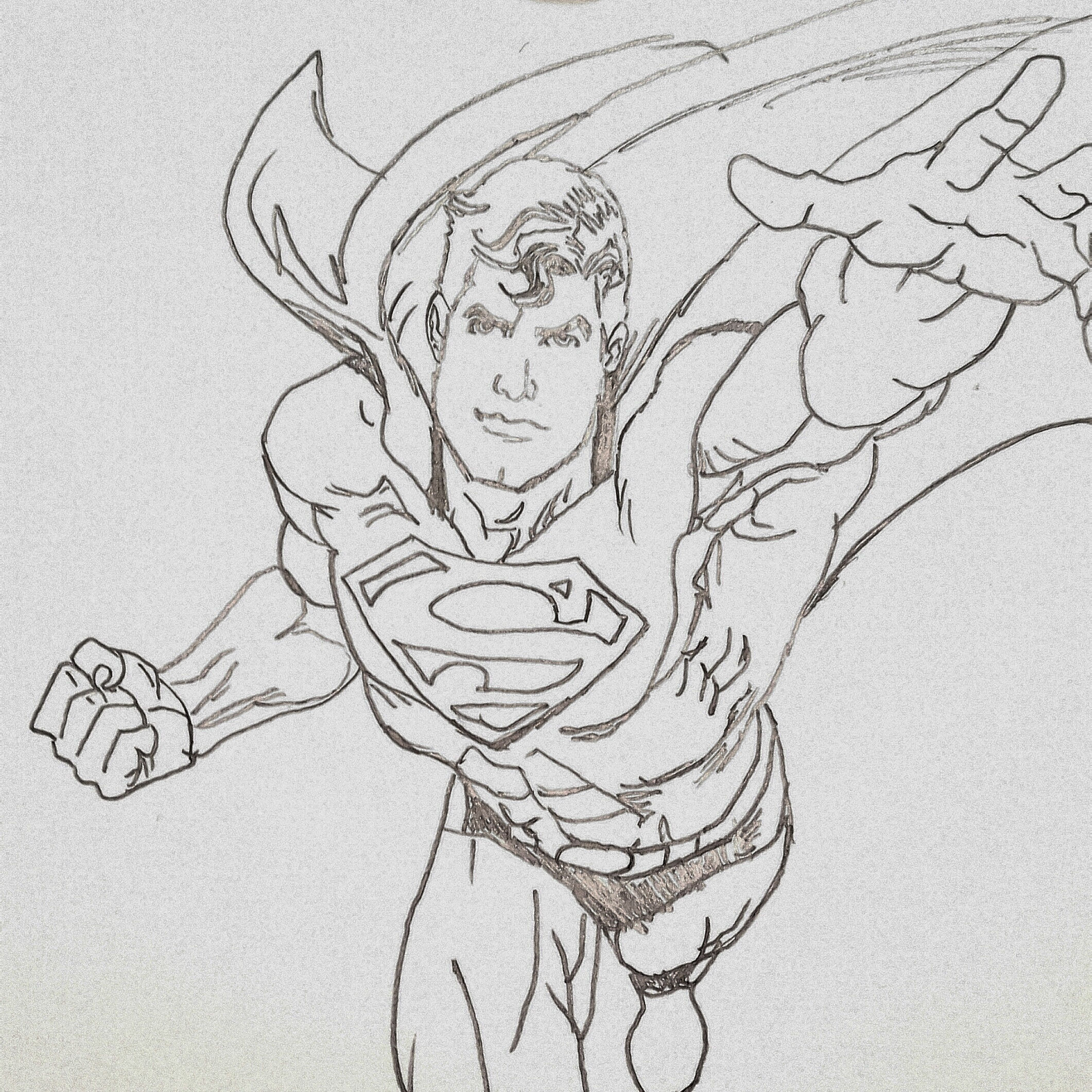Wallpaper #8RlXO48BtGB6xQ78eK_622 Superman Sketch Drawing by Stranger Jay Dragoart