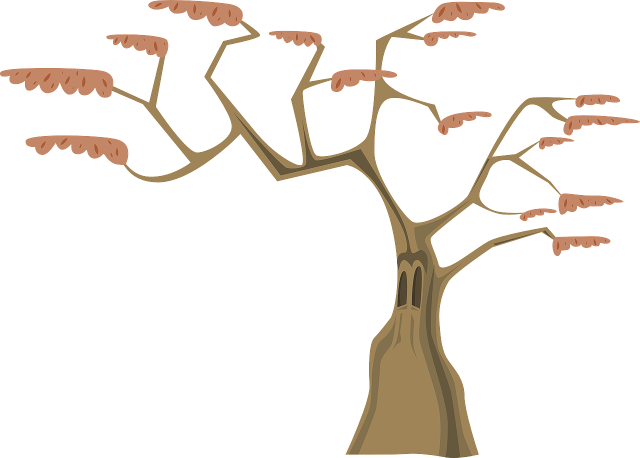 Wallpaper #9mdFCpMBSpphPi3-NNO0567 Cartoon Tree with Branches and Leaves