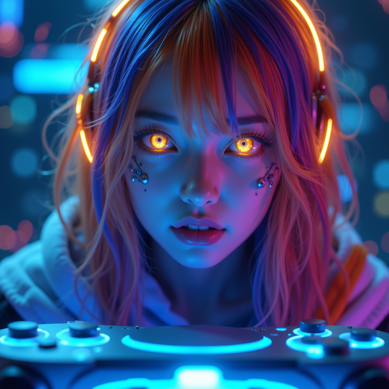 Wallpaper #yDtpbpcBSWmA-tzpi44t38 Cyberpunk Neon Nina Imagen Gratis En Pixabay
