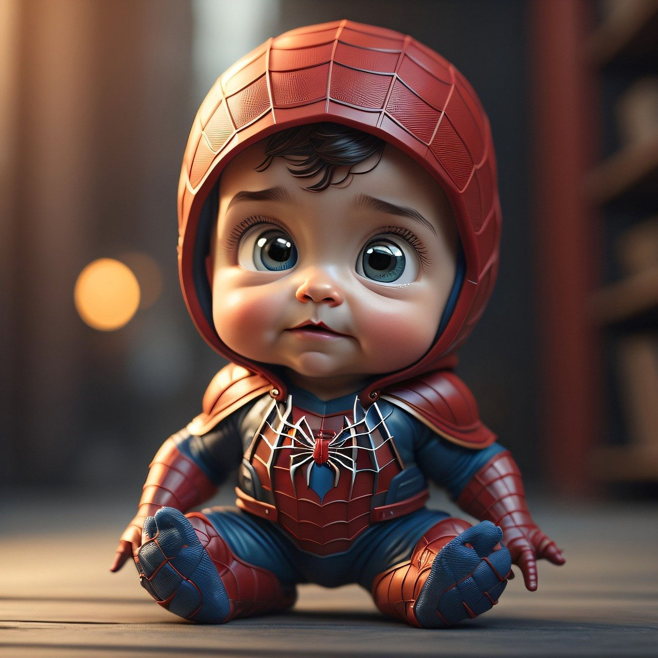 Wallpaper #0zG4NZMB5zzyi_yYW1eC297 Download AI Generated Baby Spiderman Royalty Free Stock Illustration