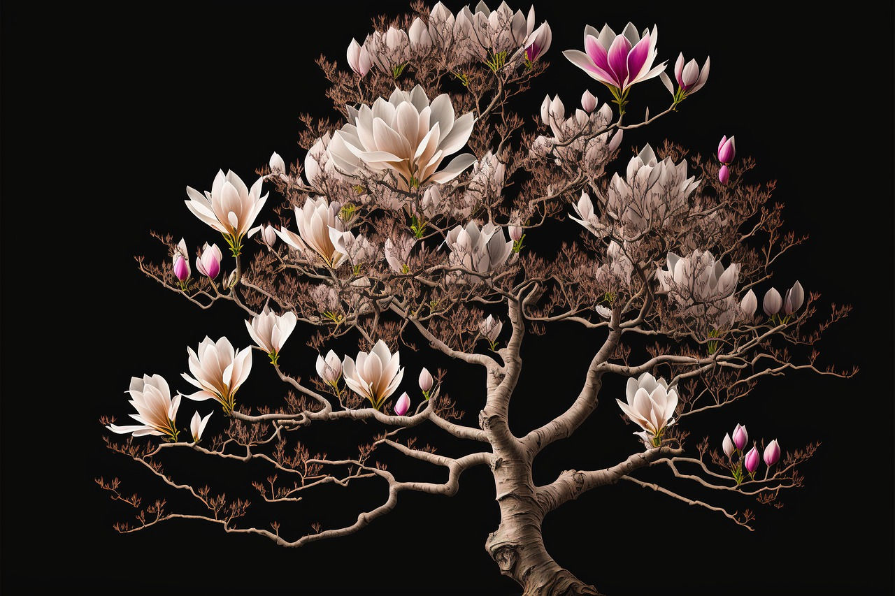 Wallpaper #35F56 Pink Magnolia Trees Crazy for Gardening