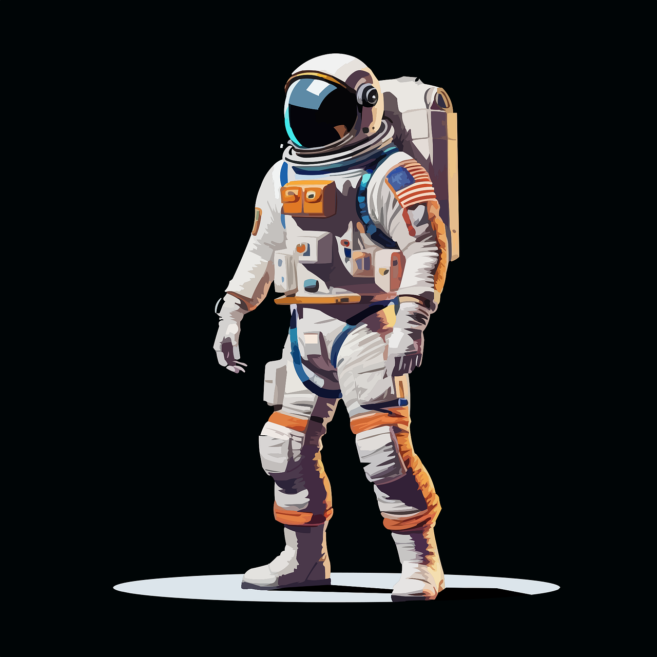 Wallpaper #CGc6B5MBSpphPi3-I8U6191 Download Astronaut Spaceman Spacesuit Royalty Free Vector Graphic