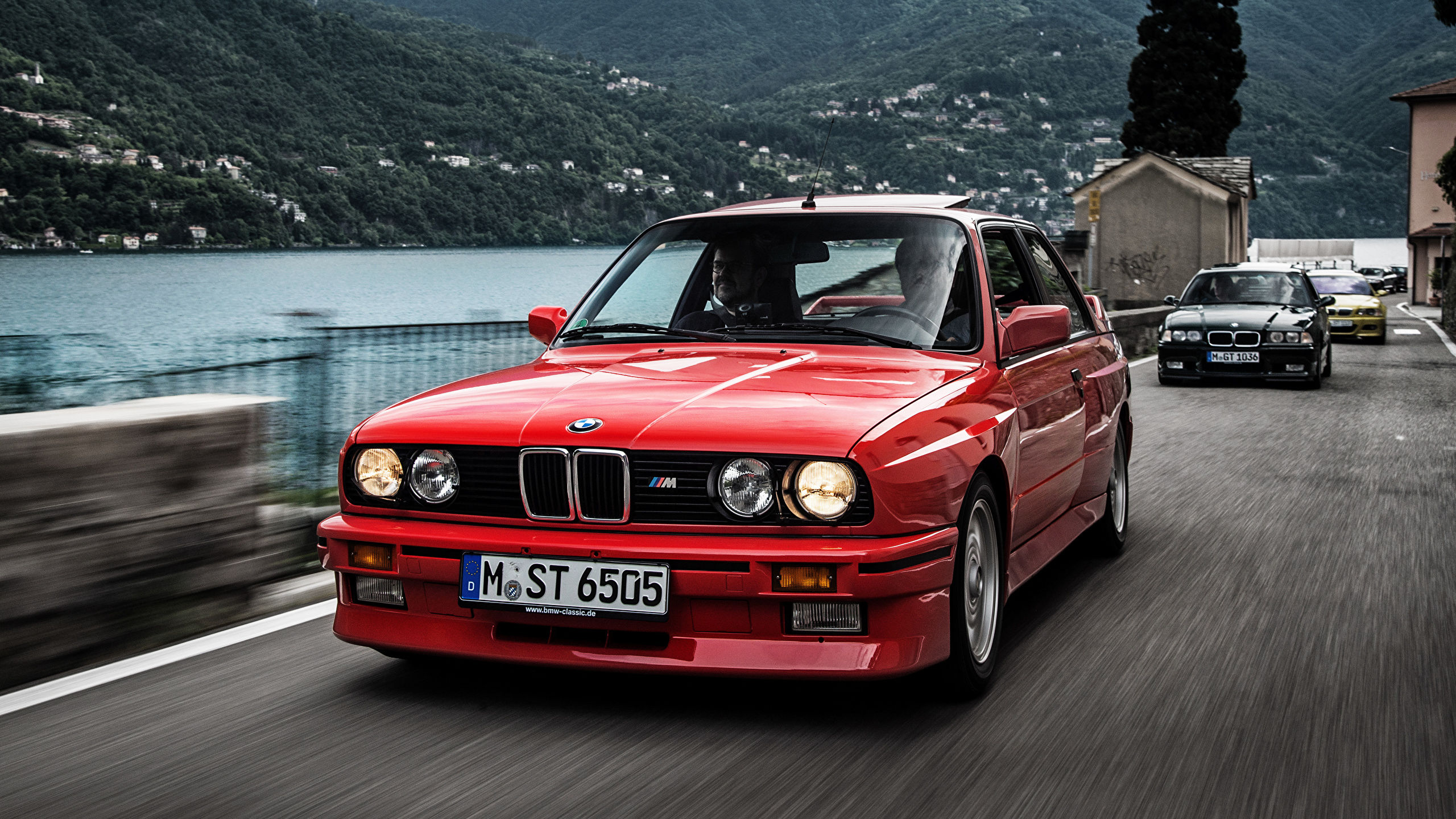 Wallpaper #r32Q8I4Bnwiau_P6NgbN57 Image BMW E30 1986 Coupe Red at Speed Cars Front 2560x1440