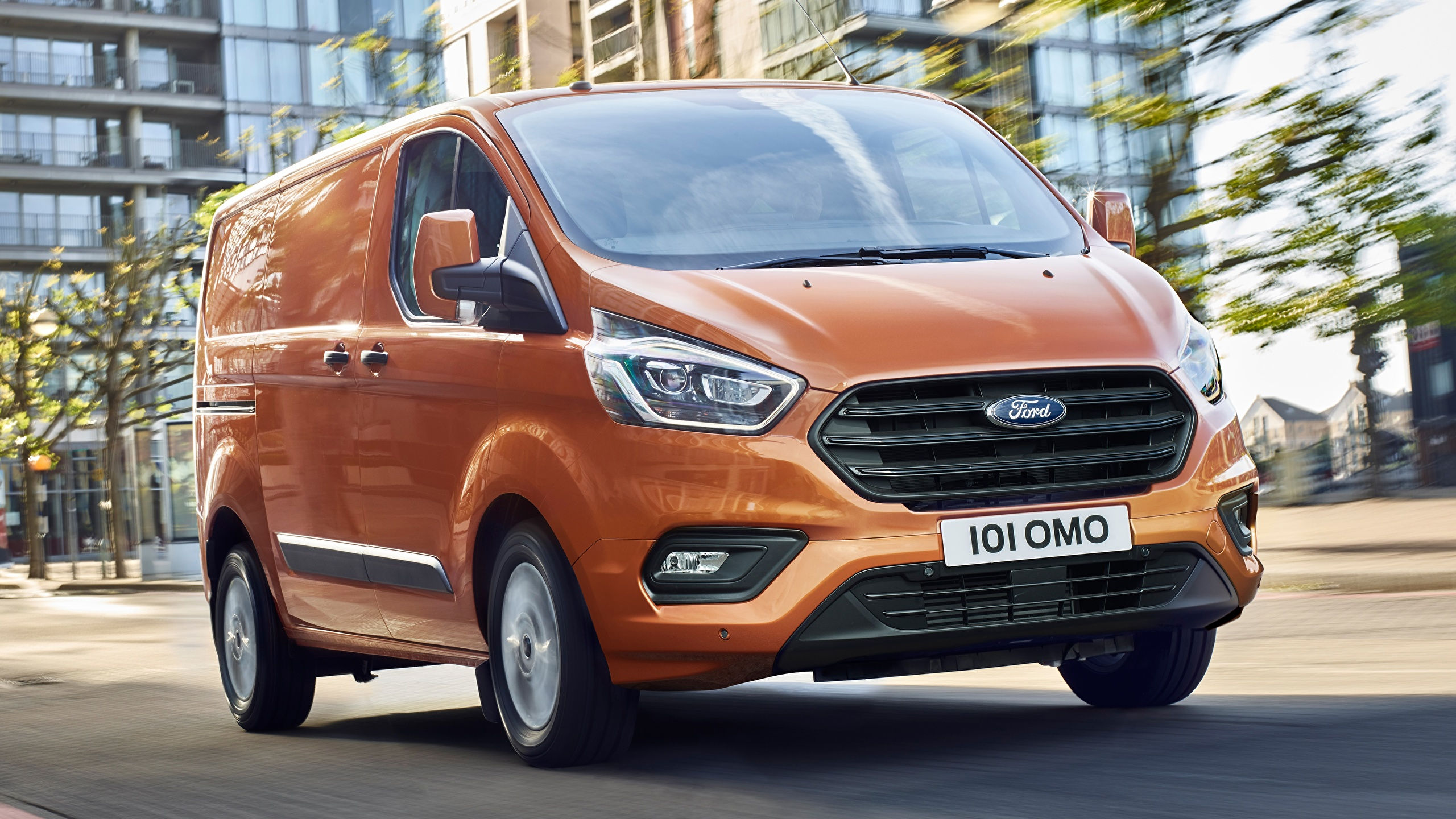 Wallpaper #UmdP-JIBSpphPi3-a4nt277 Papeis De Parede 2560x1440 Ford Transit Custom 2017 Laranja Furgao