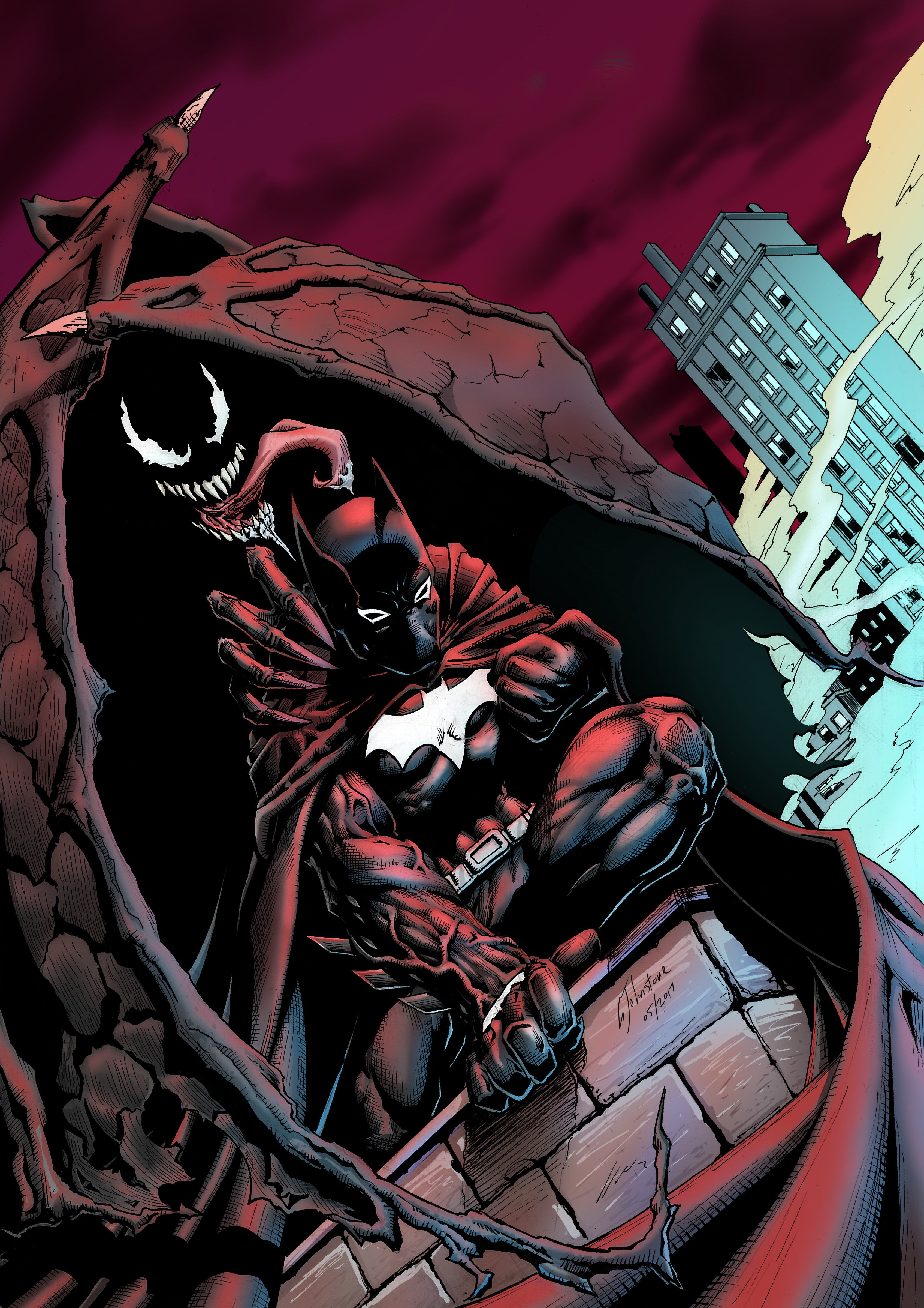 Wallpaper #O2j2I5MBSpphPi3-IDdA18 Batman and Venom Mashup by Justgeoffsart on Deviantart