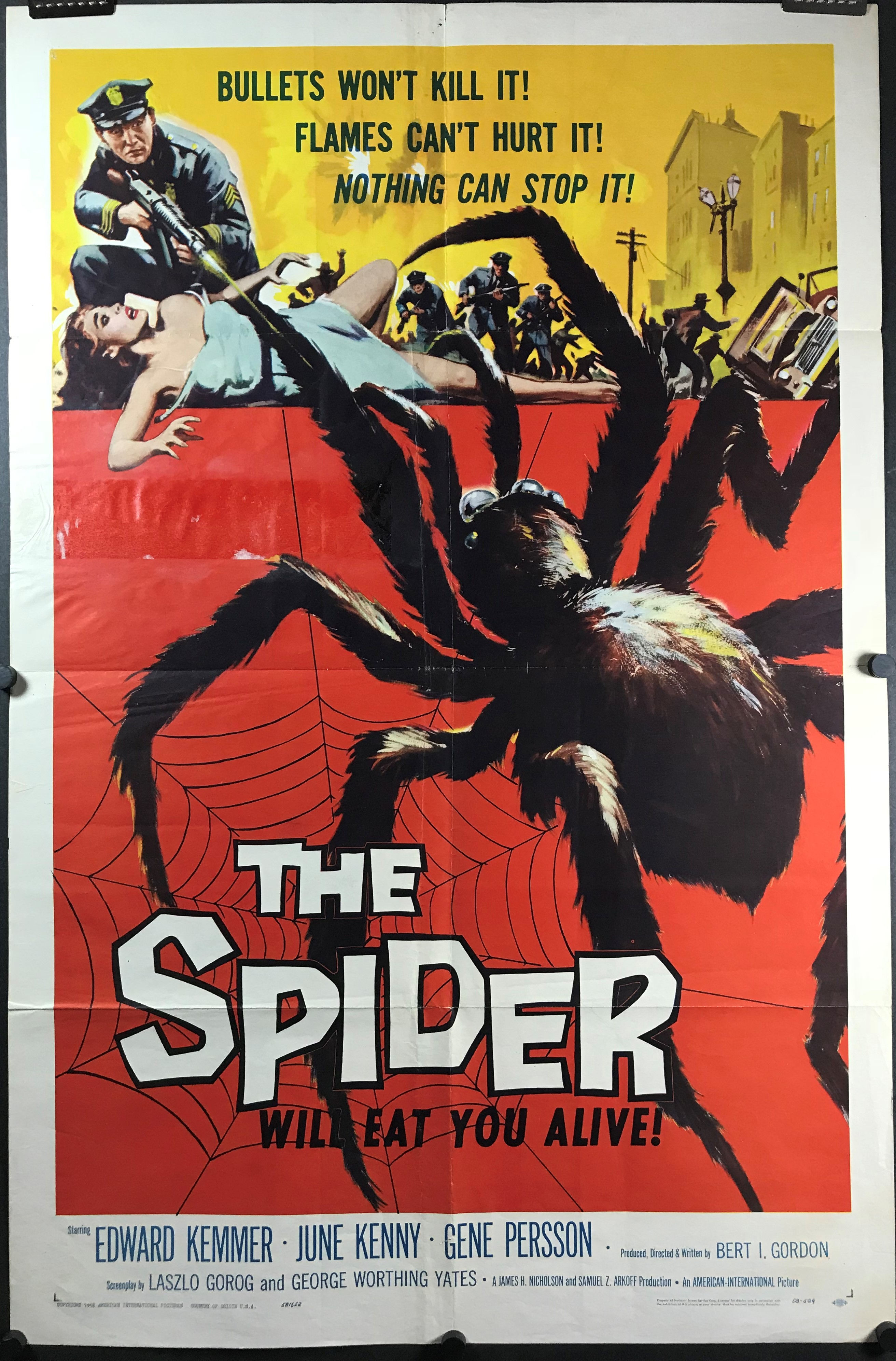 Wallpaper #zhkoH48BtGB6xQ78Tnol35 The Spider Original Vintage Horrorsci Fi Movie Poster Original