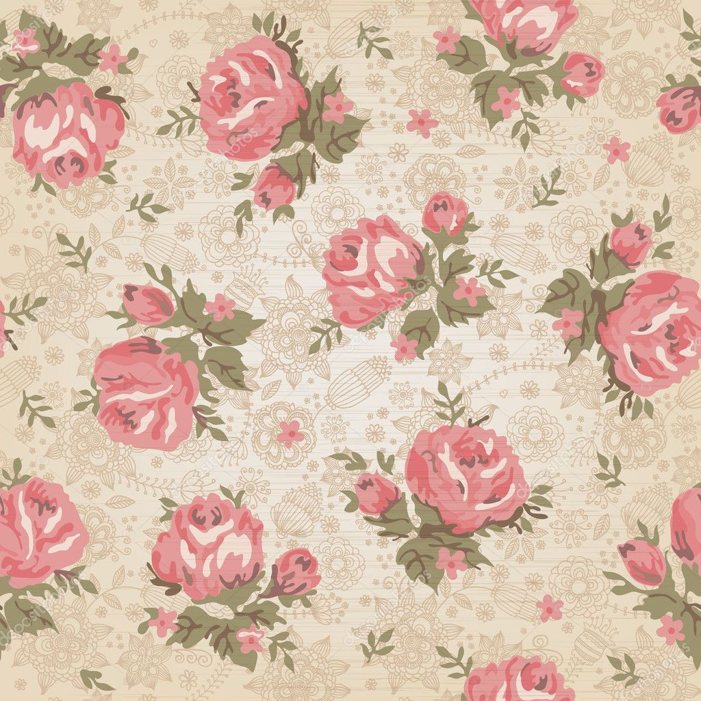 Wallpaper #0mhXIpMBSpphPi3-BjIo284 Vintage Seamless Floral Pattern Stock Vector Vikasuperstar 10112176