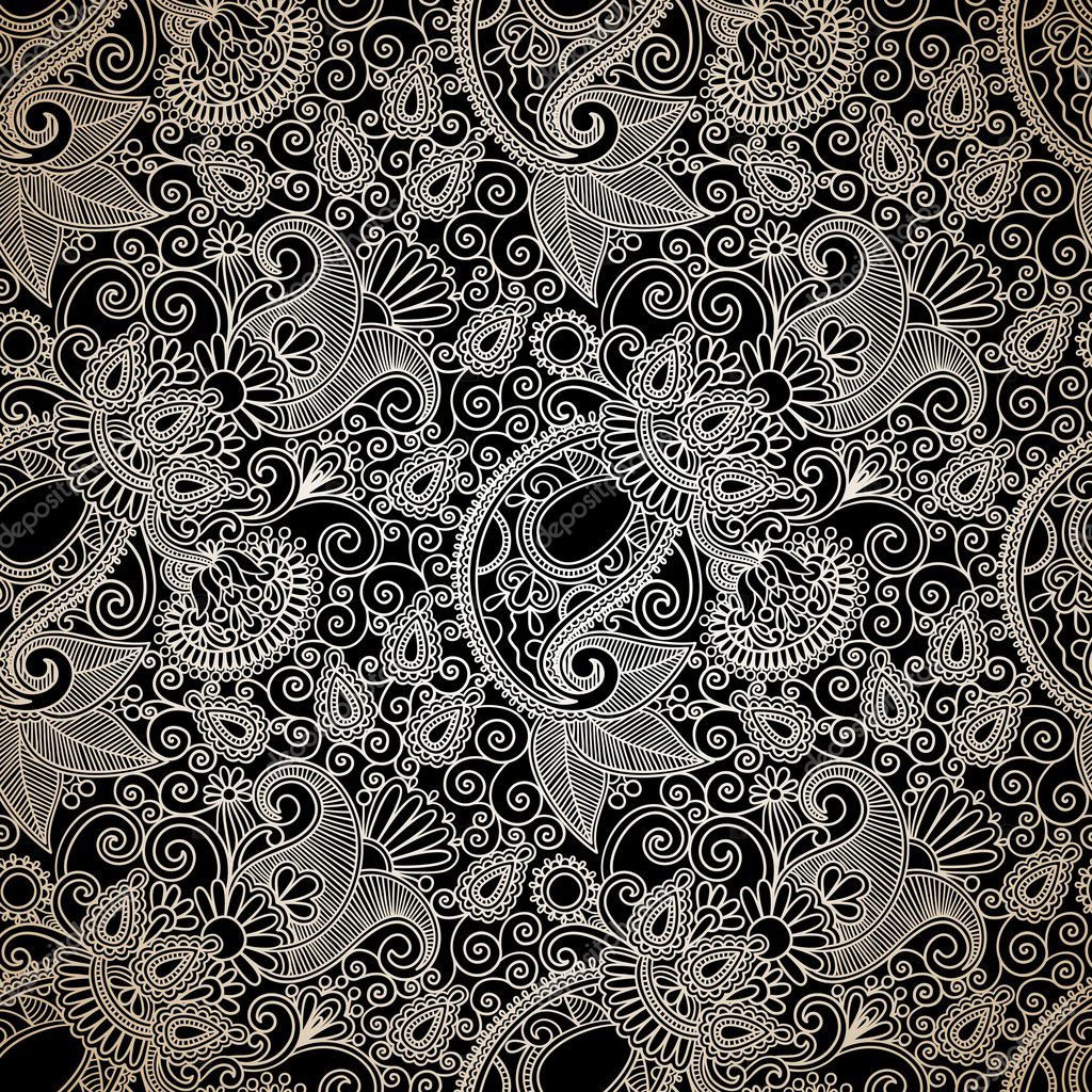 Wallpaper #WGe1CJMBSpphPi3-H8x8131 Seamless Flower Paisley Design Background Stock Vector Karakotsya