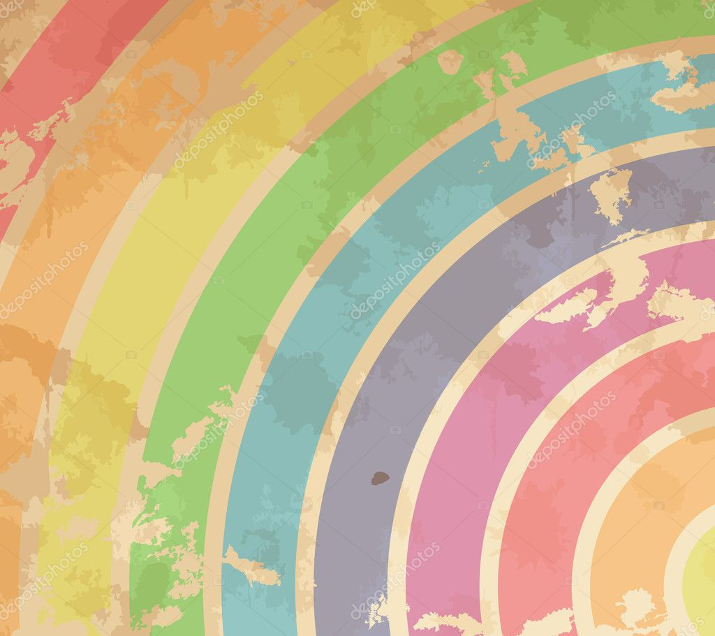 Wallpaper #Xj9NPJMBLiIJ4c9O-pG7121 Retro Rainbow Stock Vector Helenstock 9931302