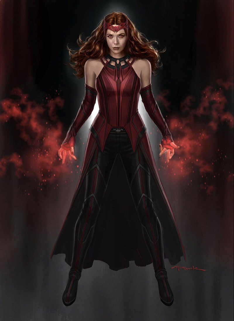 Wallpaper #180e5 Scarlet Witch Pixel Art