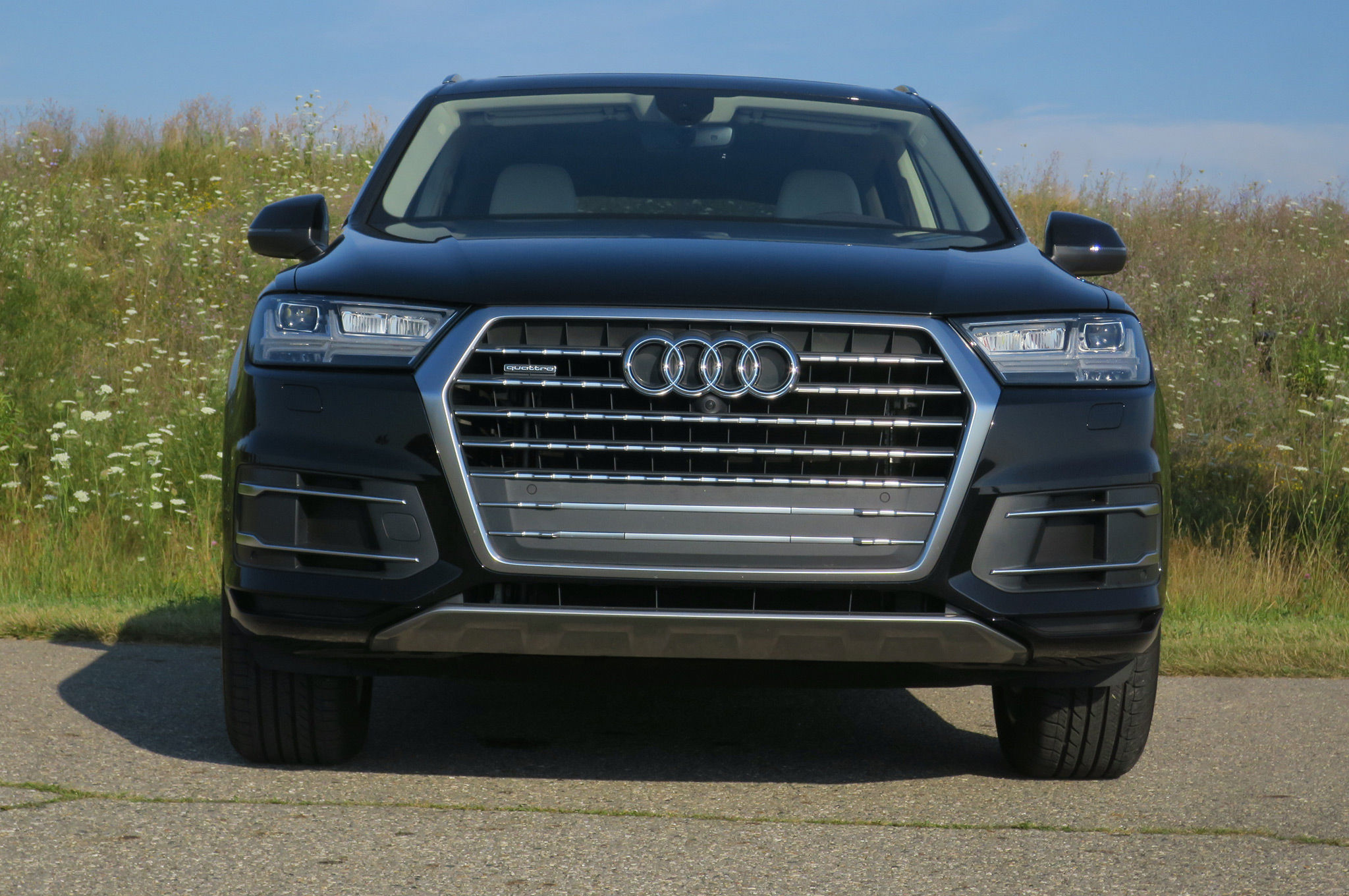 Wallpaper #RWcH7JIBSpphPi3-3lBs41 2017 Audi Q7 20t Quattro Front View Motor Trend En Espanol