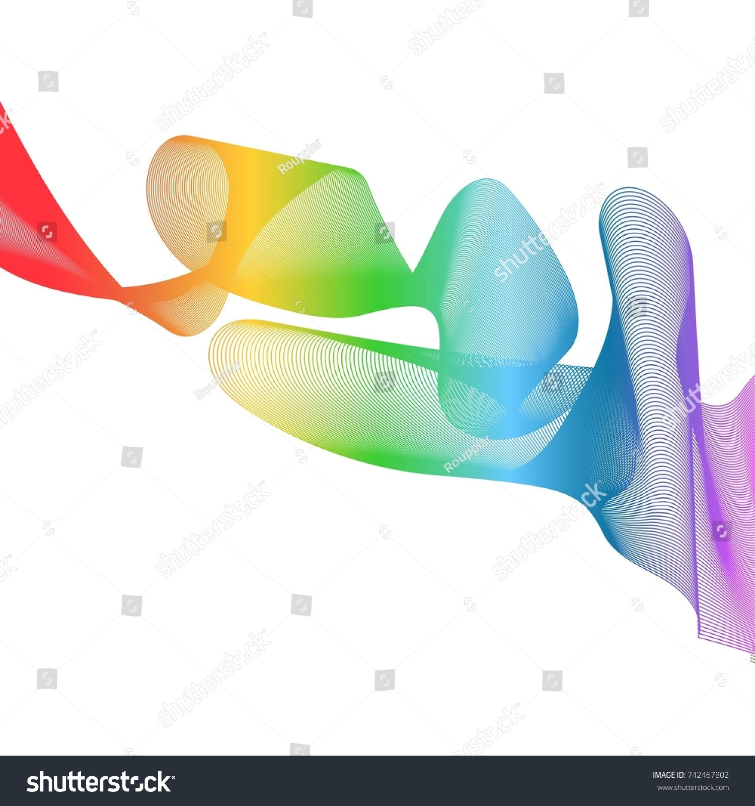 Wallpaper #OWisGZMBSpphPi3-0Bjv314 3 Wave Vector Background Rainbow Waved Lines Blue Purple Pink Yellow