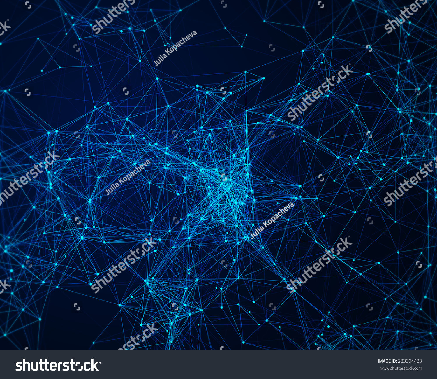 Wallpaper #BxnGHo8BtGB6xQ78_noh39 Abstract Digital Background Blue Cybernetic Particles Stock