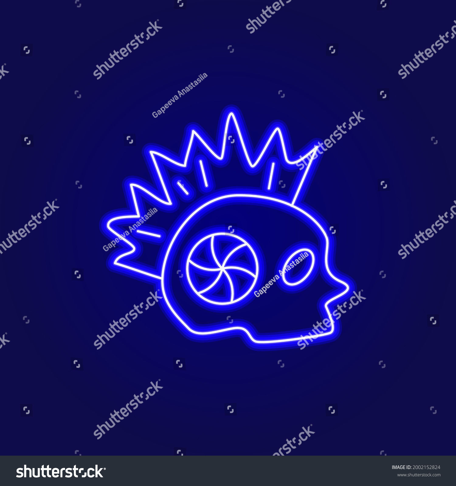 Wallpaper #OGiSHJMBSpphPi3-1yPm322 Craneo De Cyberpunk Con Icono De Vector De Stock Libre De Regalias