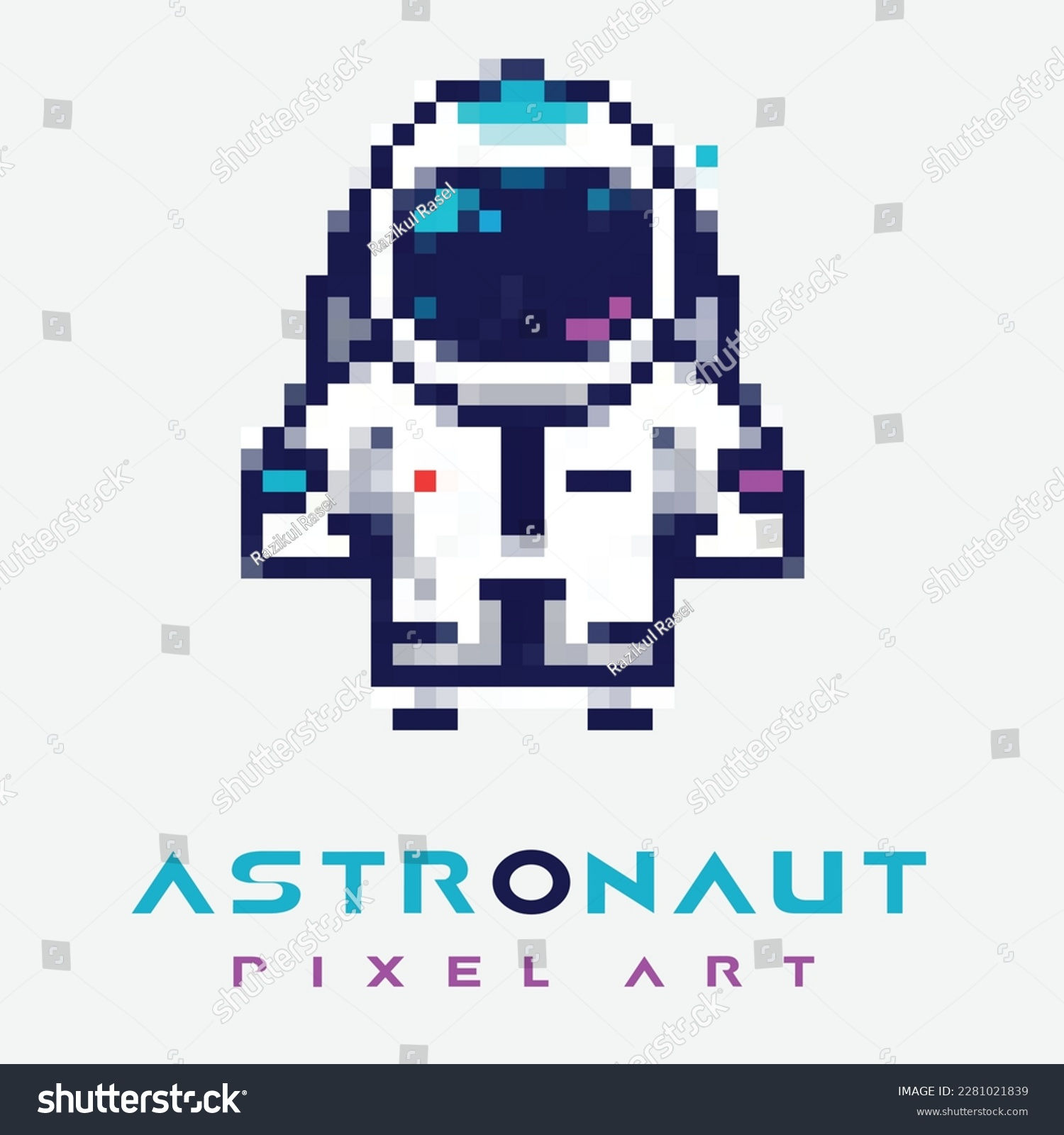 Wallpaper #YjGbNZMB5zzyi_yY1Fda68 Astronaut Vector Pixel Art Design Royalty Free Stock Vector