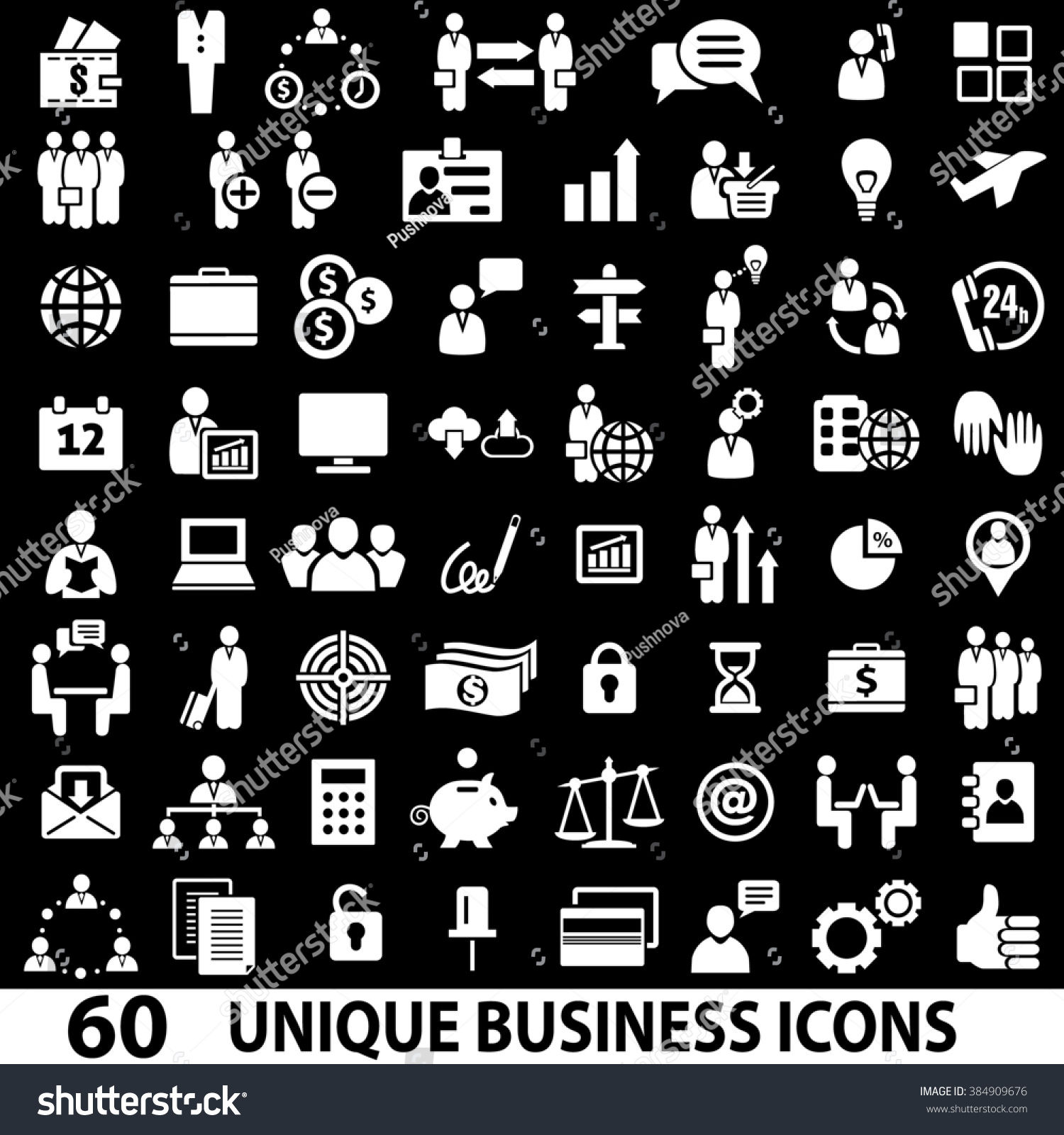 Wallpaper #wZyy4ZIBZHQxiYarrLy434 Set of 60 Business Icons White and Black Business Icons Set Business