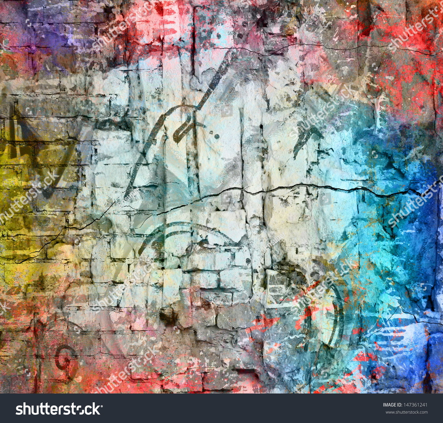 Wallpaper #77568 Graffiti Brick Wall Sublimation Clipart Png 21444163 Png
