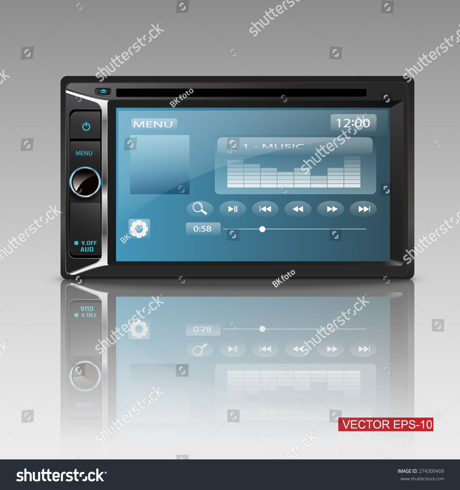 Wallpaper #e30l8Y4Bnwiau_P6Wwjw23 Modern Car Audio Vector Illustration Stock Vector Royalty Free